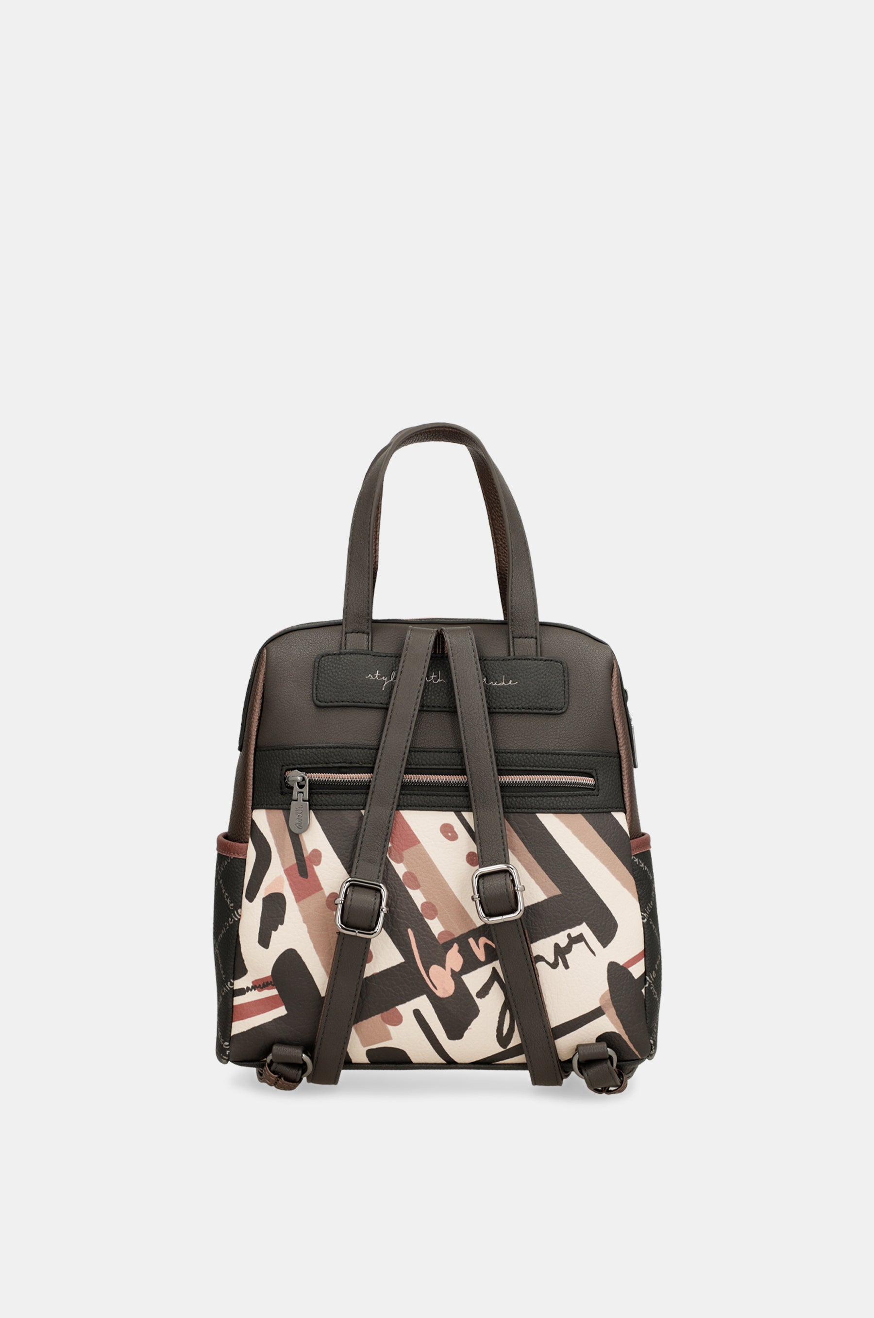 Parisian short-handle medium backpack