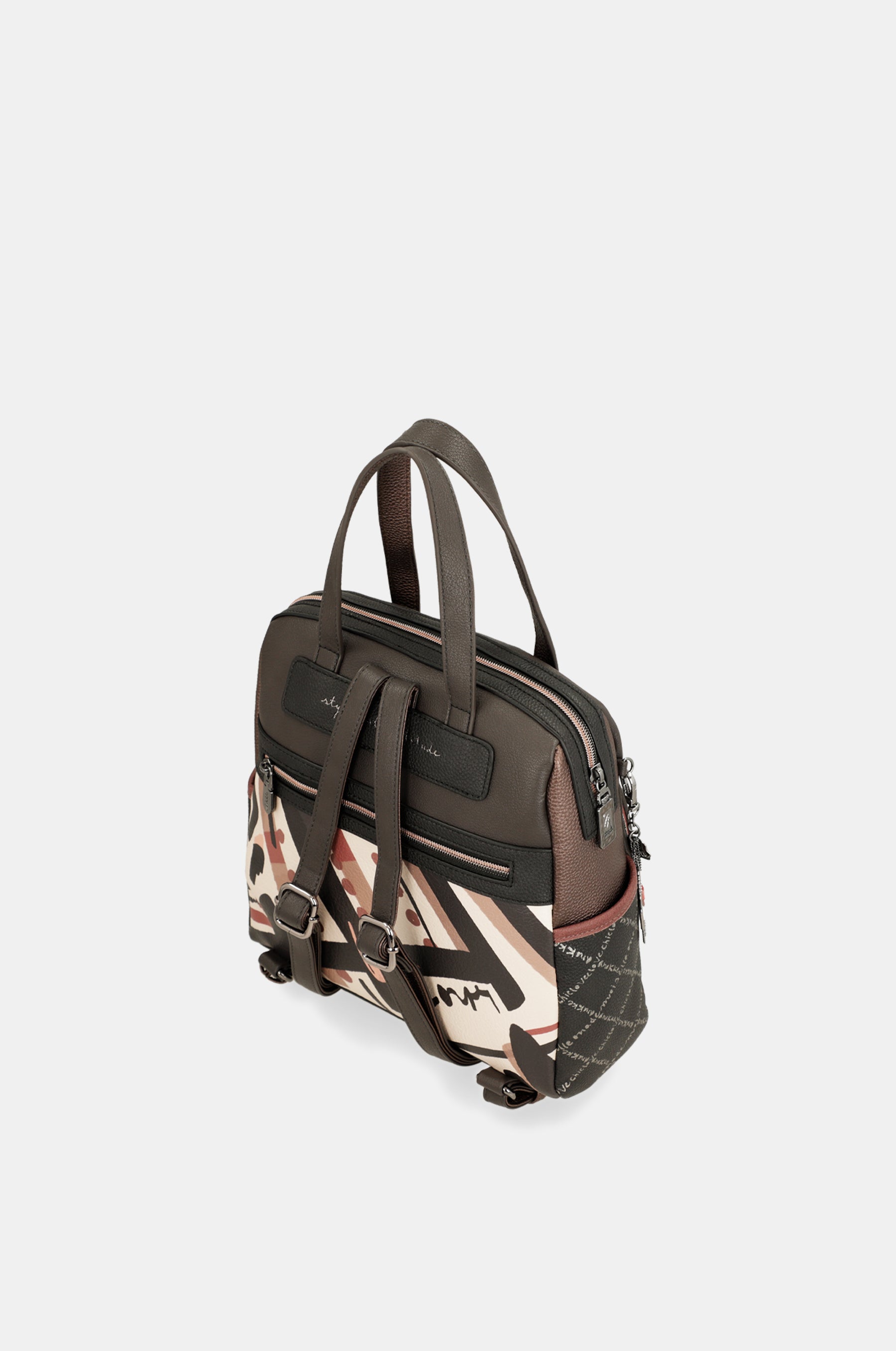 Parisian short-handle medium backpack