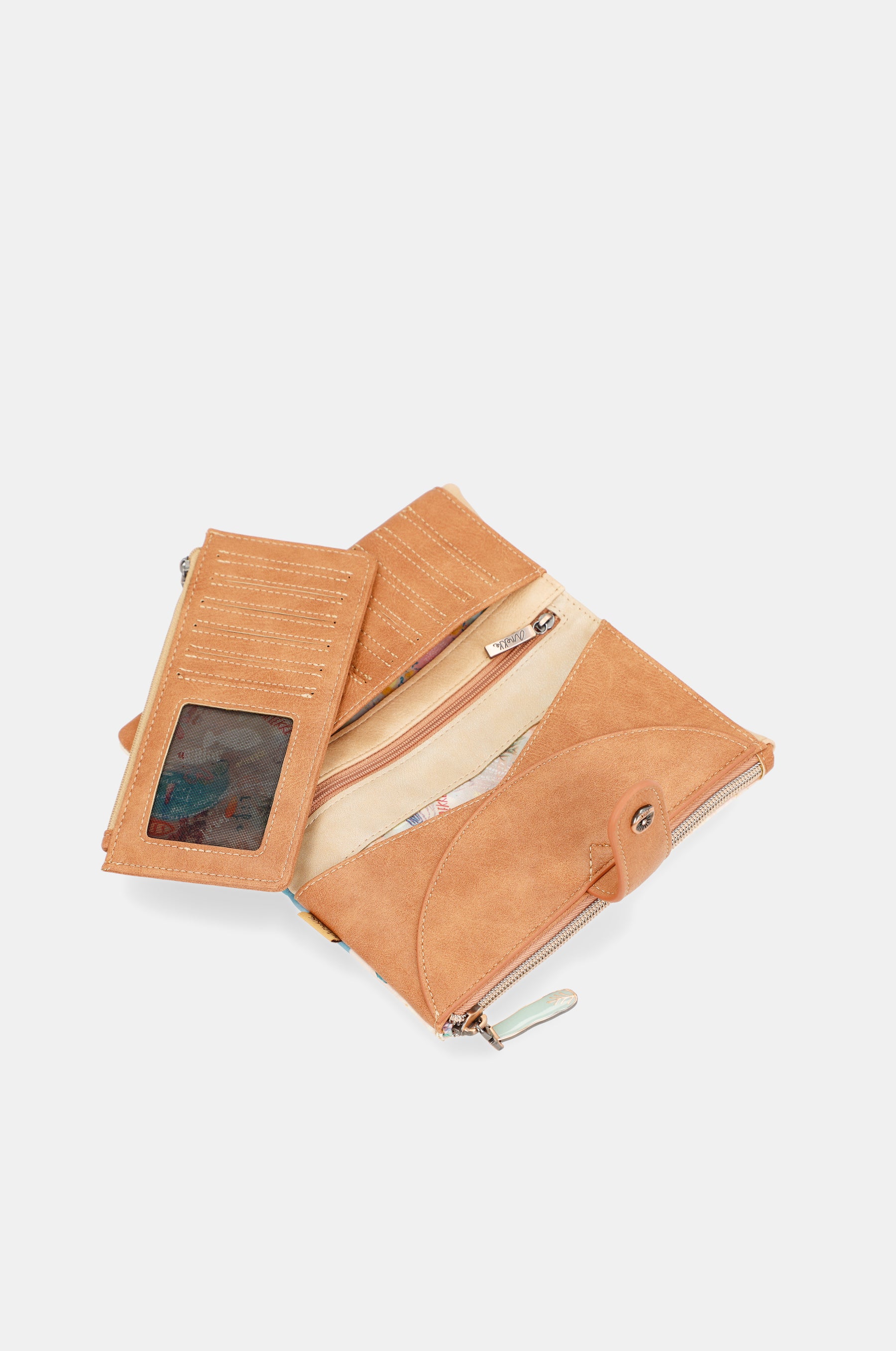 Mediterranean Large flexible fabric wallet