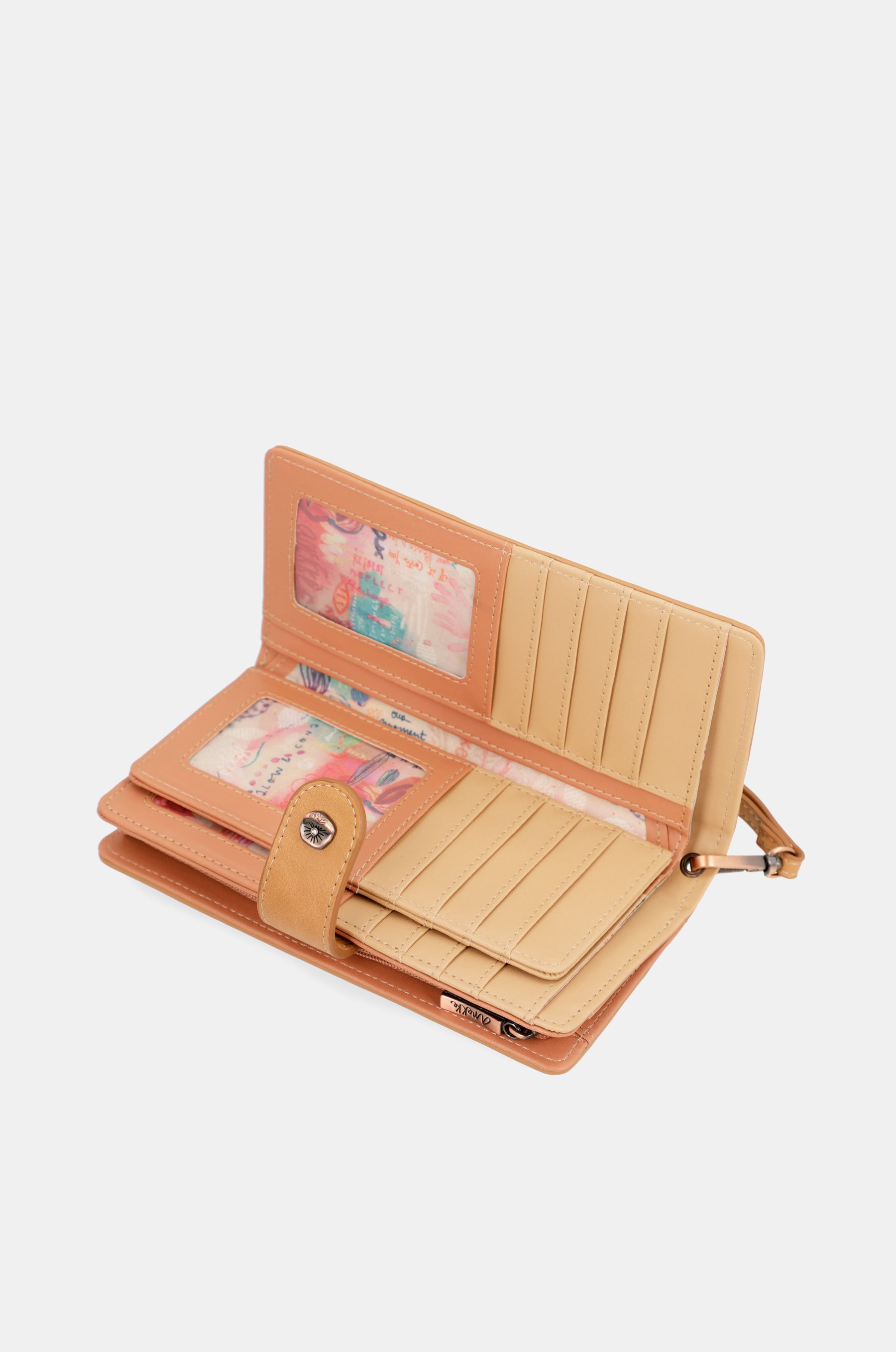 Coral black Large wallet