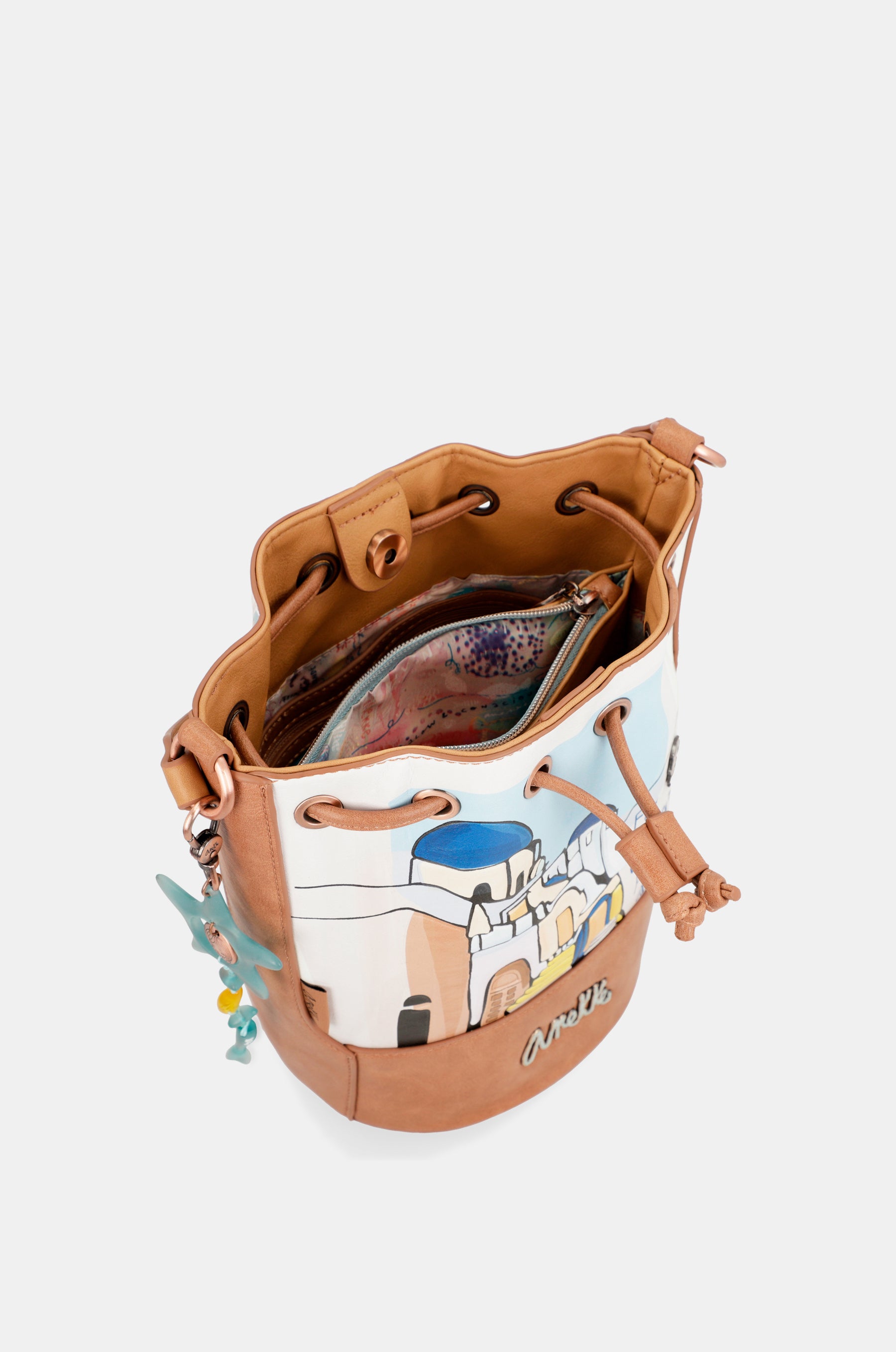 Sunrise Triple Compartment Shoulder Bag