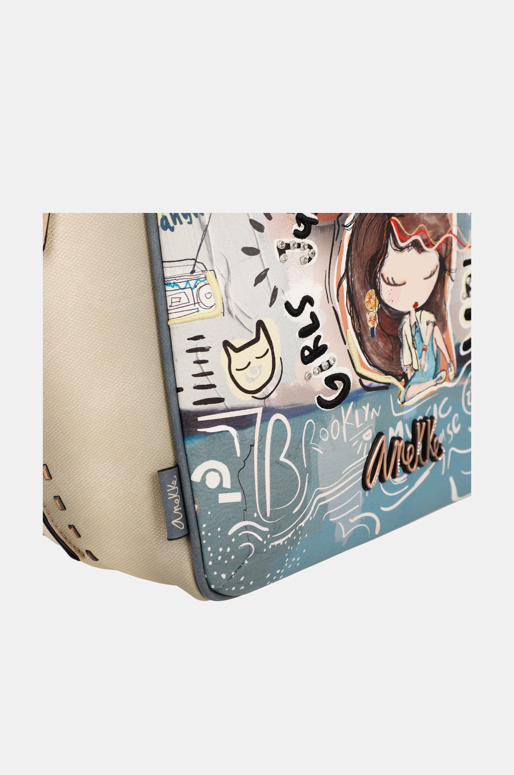 Fun & Music Oval Shopper bag