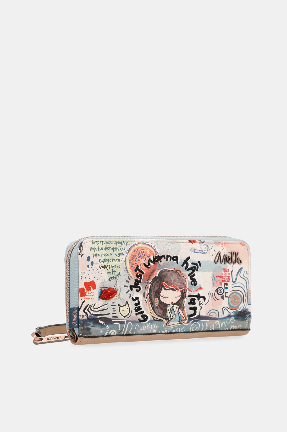 Fun & Music zippered wallet
