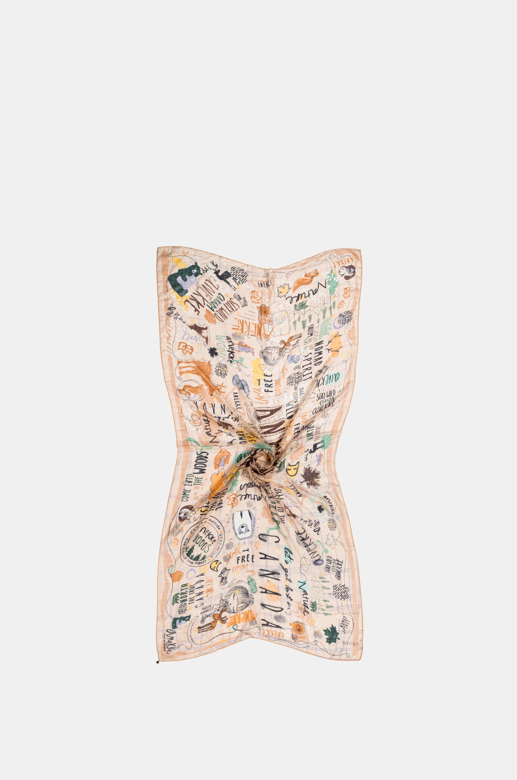 Light moose scarf