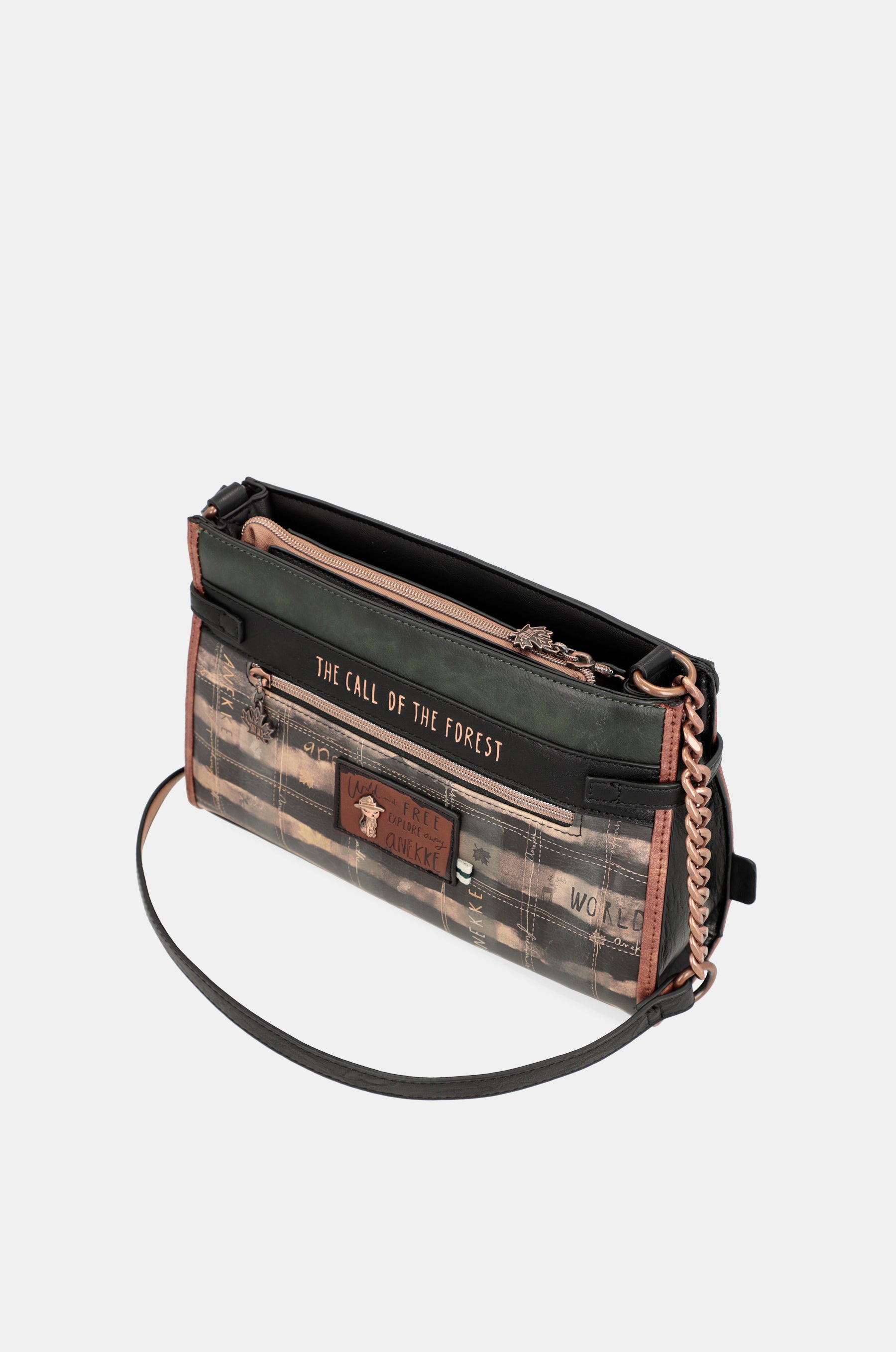 The Forest shoulder bag with metallic appliqués