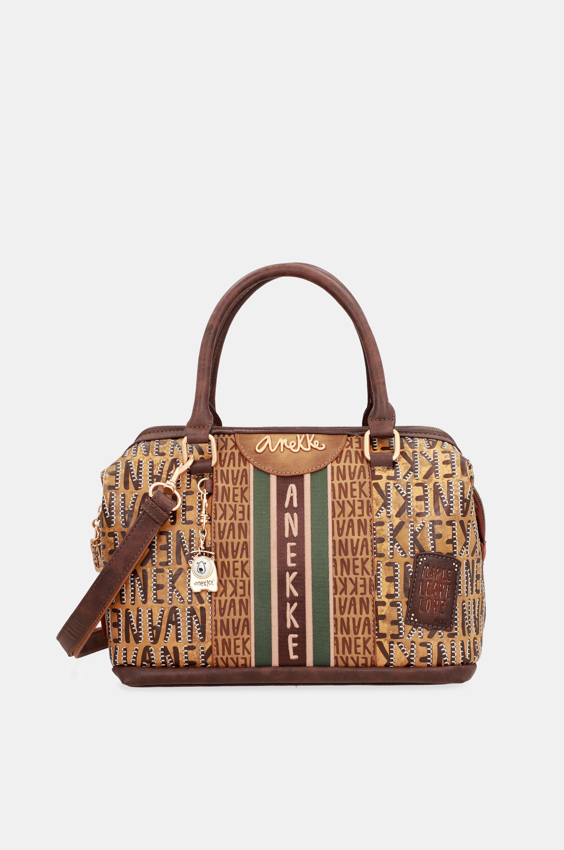 Urban brown logo bowling bag
