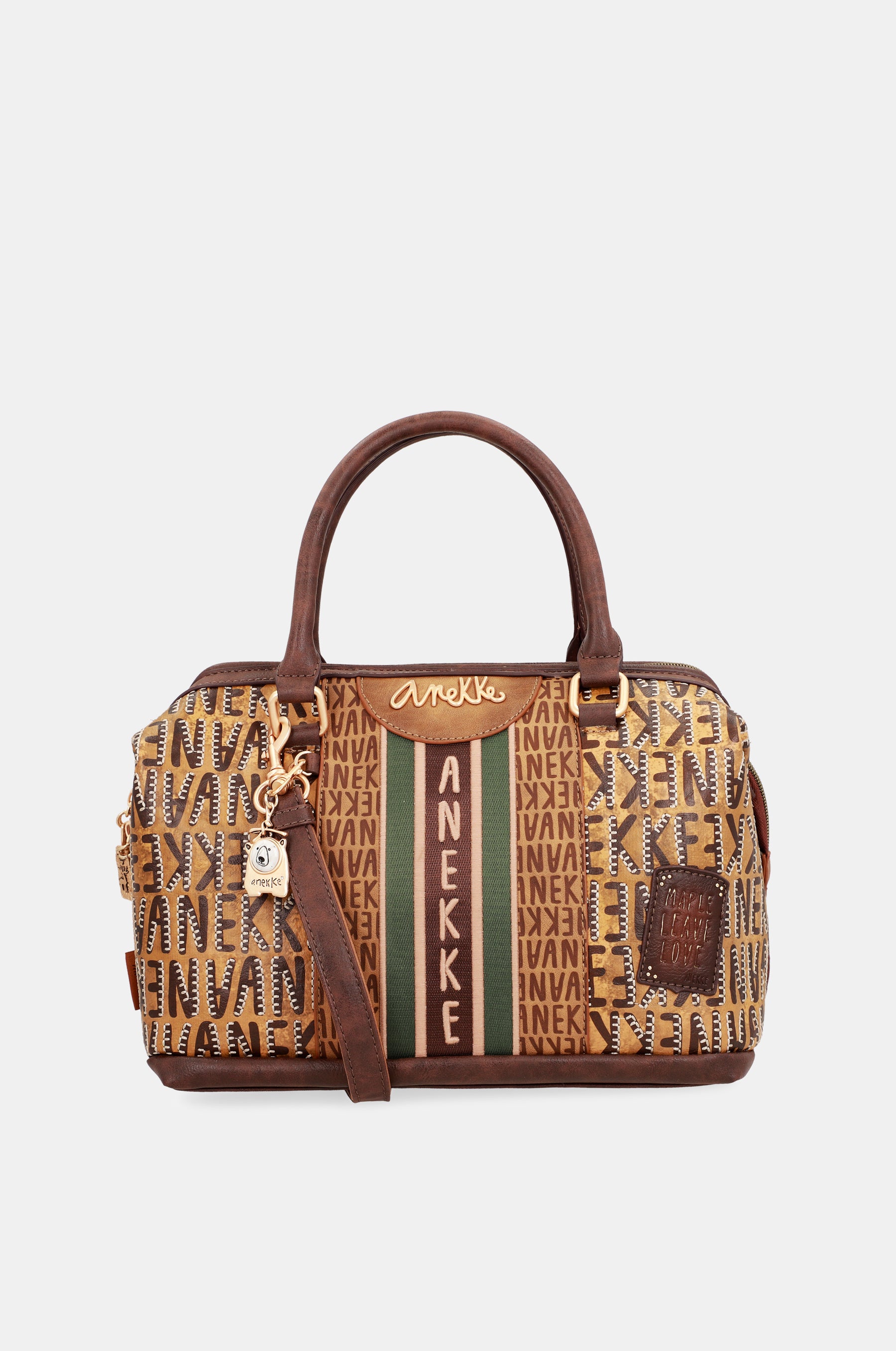 Urban brown logo bowling bag