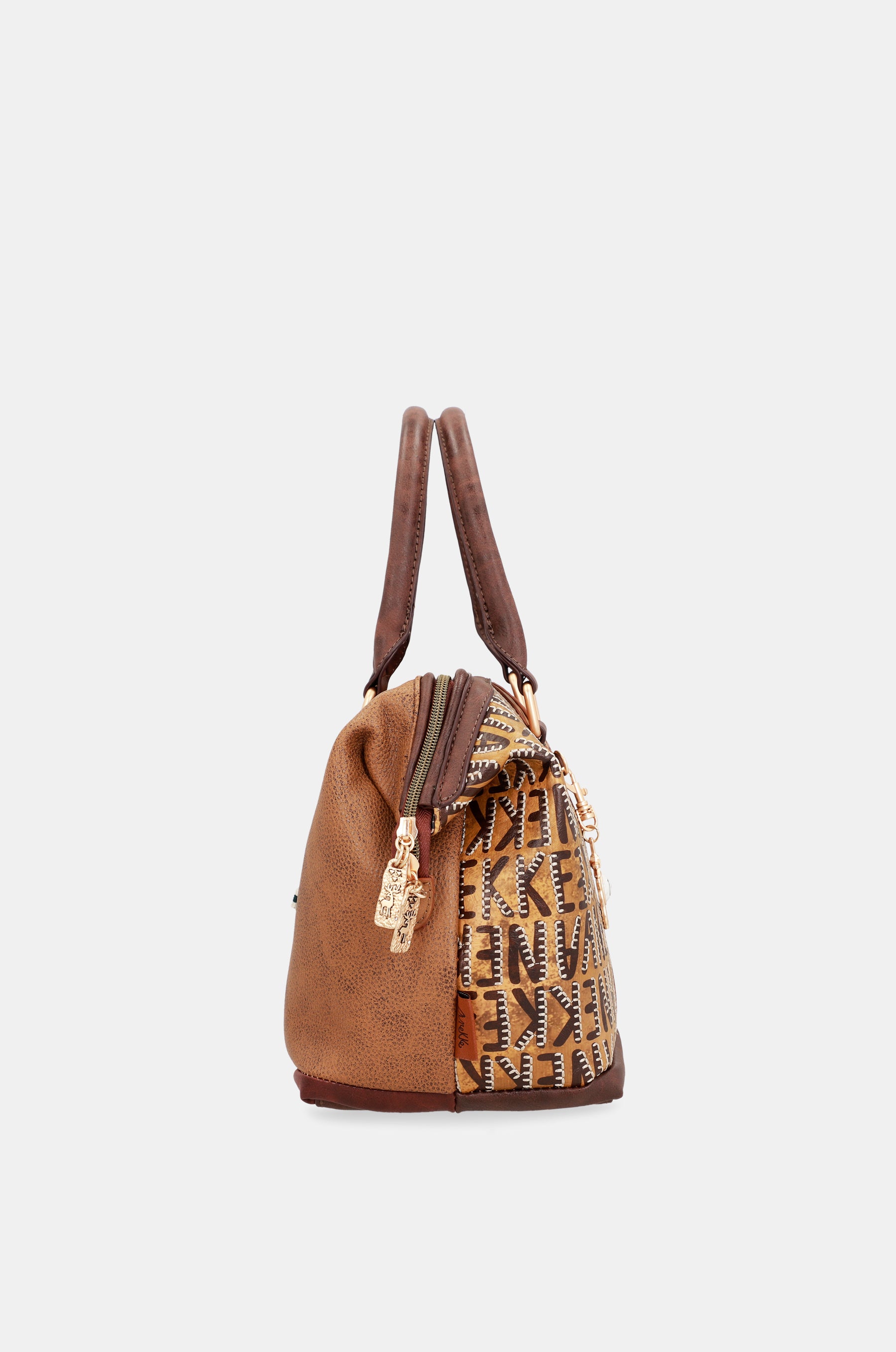 Urban brown logo bowling bag