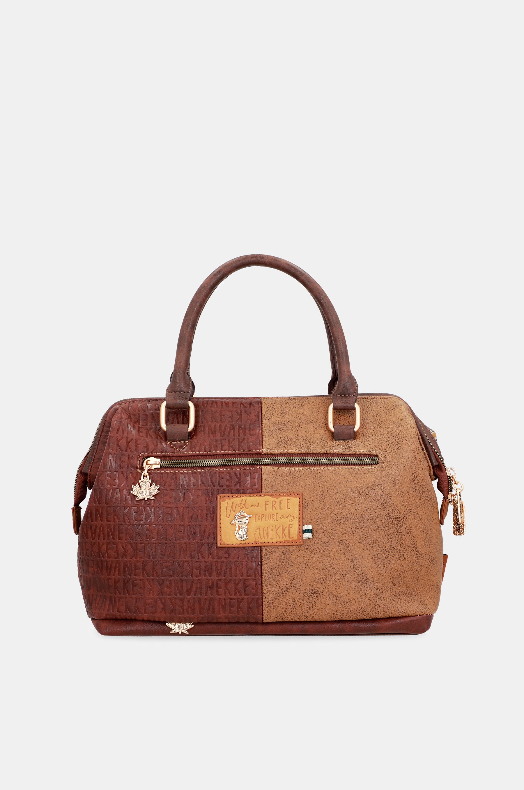 Urban brown logo bowling bag