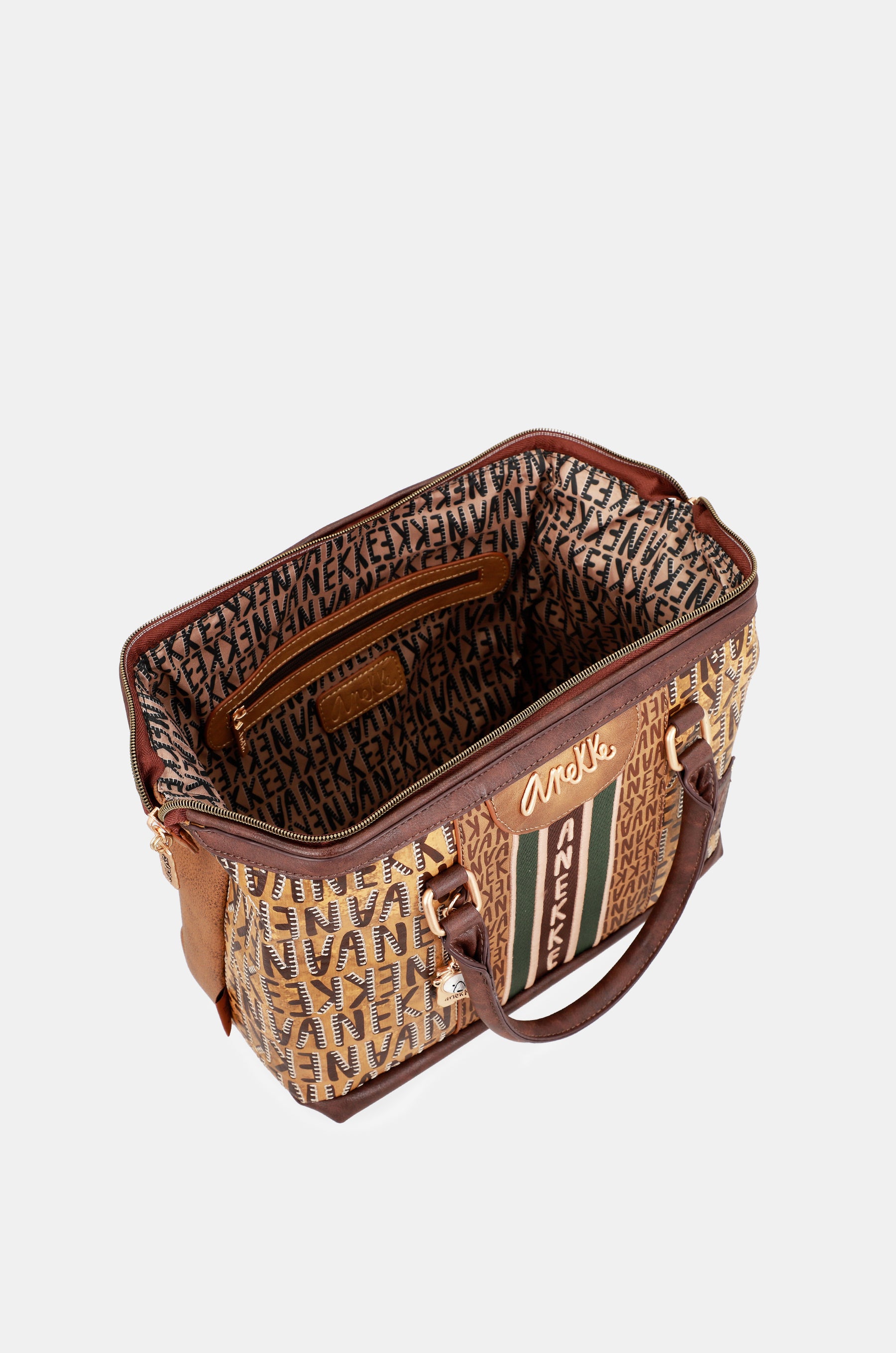 Urban brown logo bowling bag