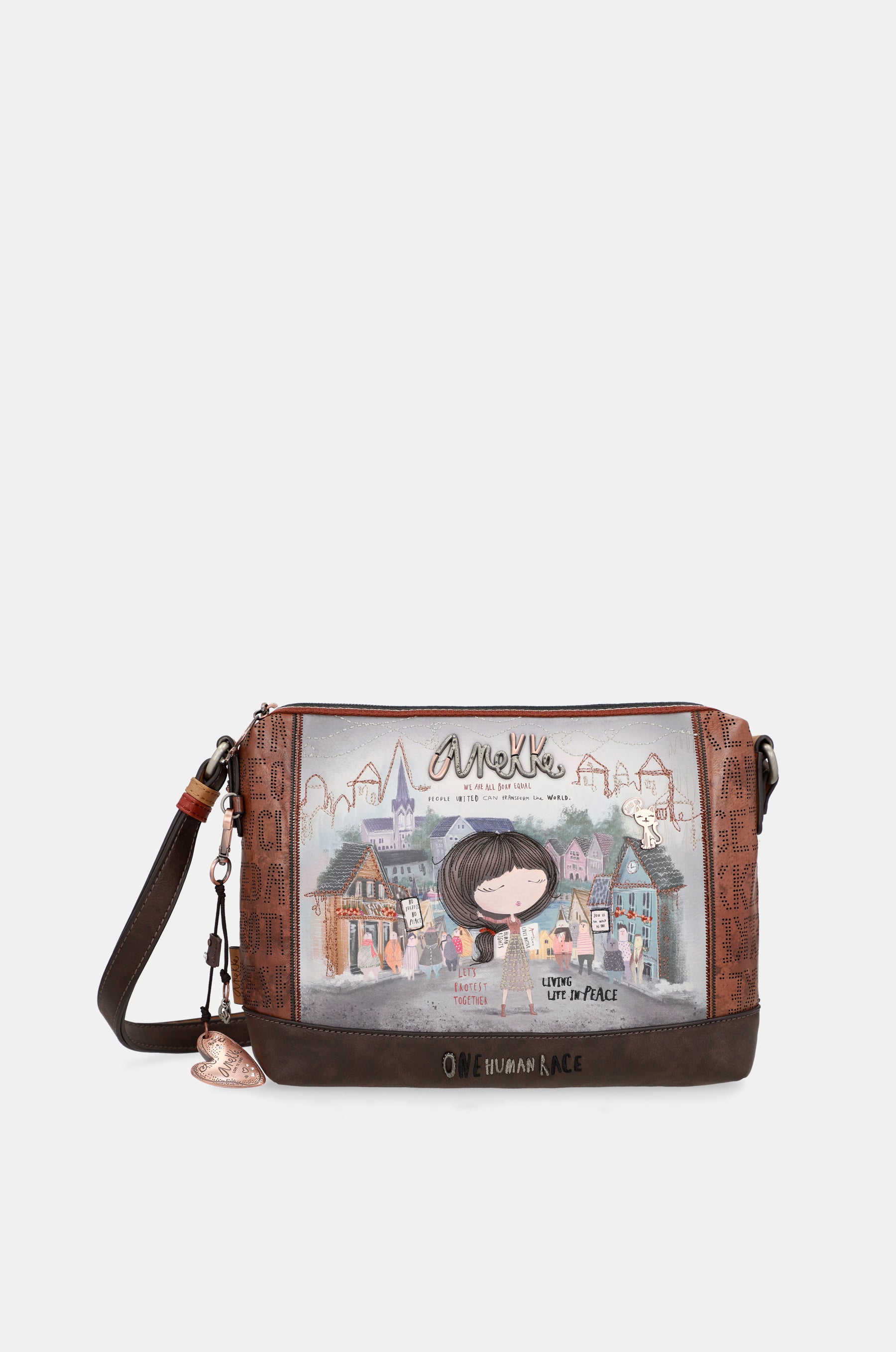 Printed shoulder bag Voice