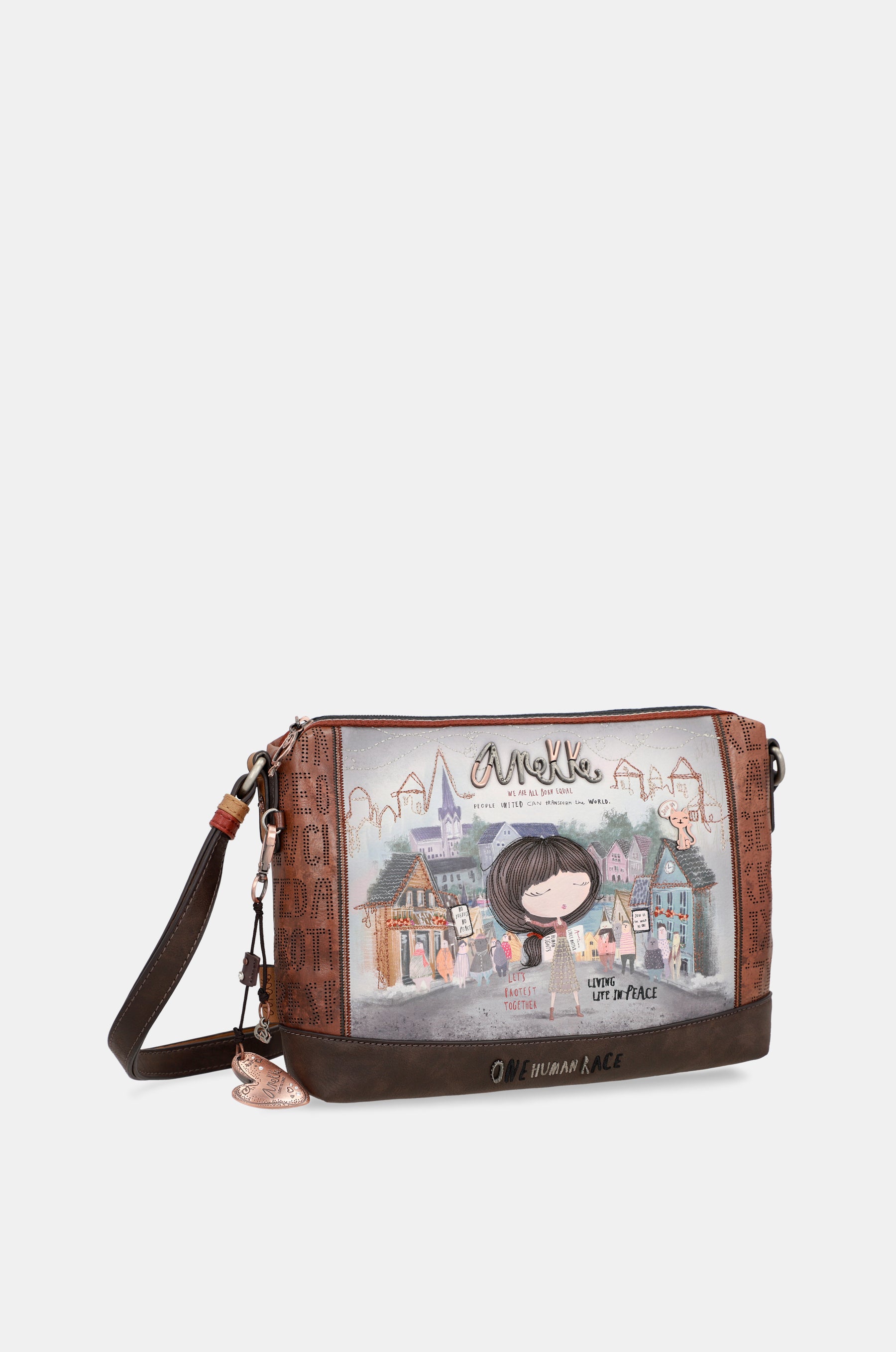 Printed shoulder bag Voice