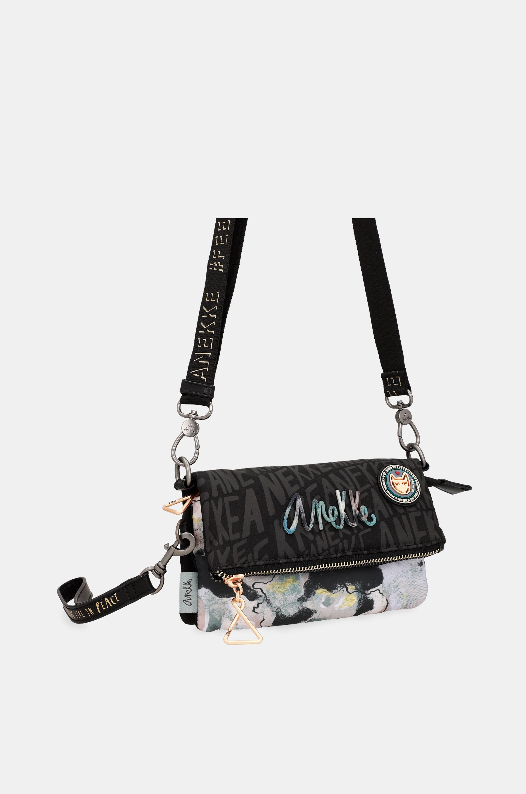 Nature Woods flap shoulder bag