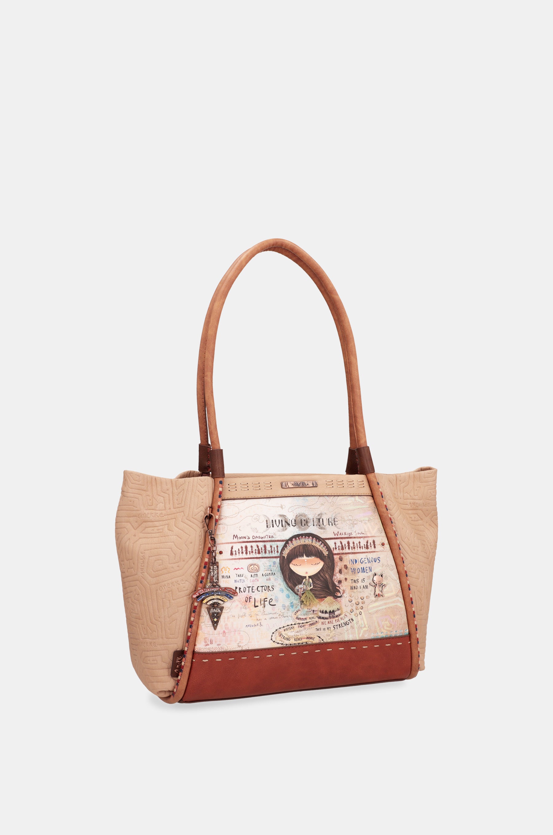 Menire trianglular tote bag