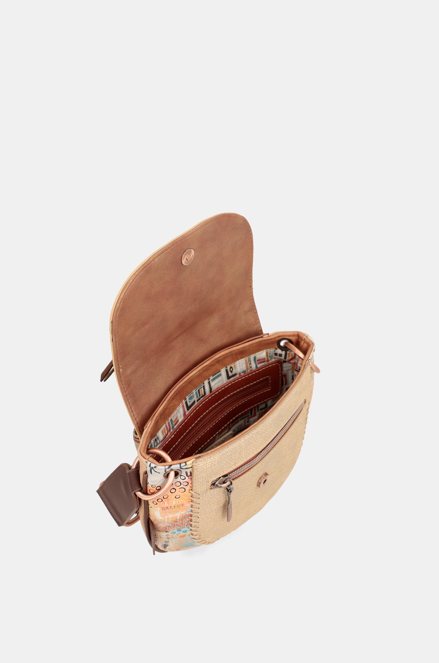 Tribe ethnic print crossbody bag