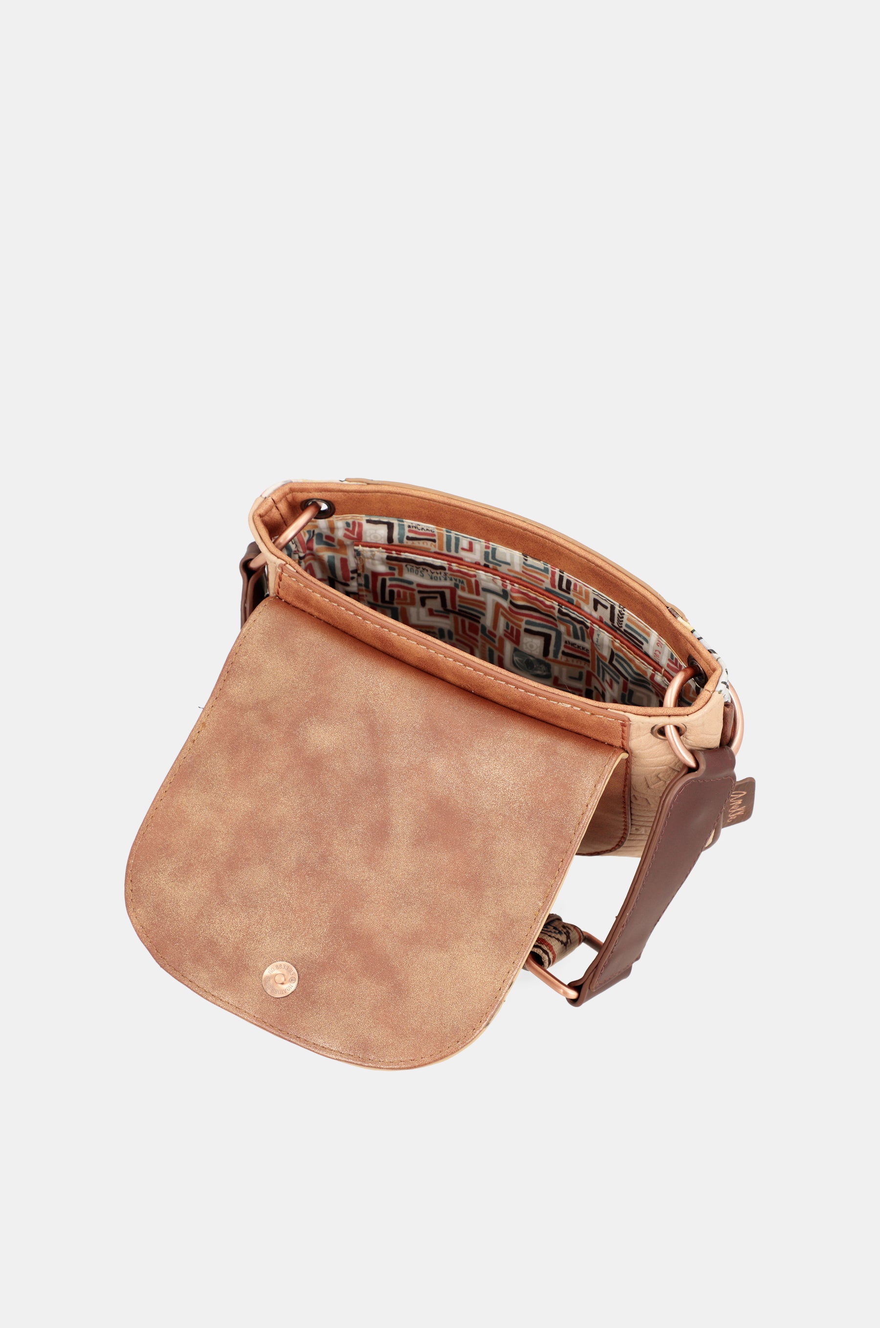 Tribe ethnic print crossbody bag