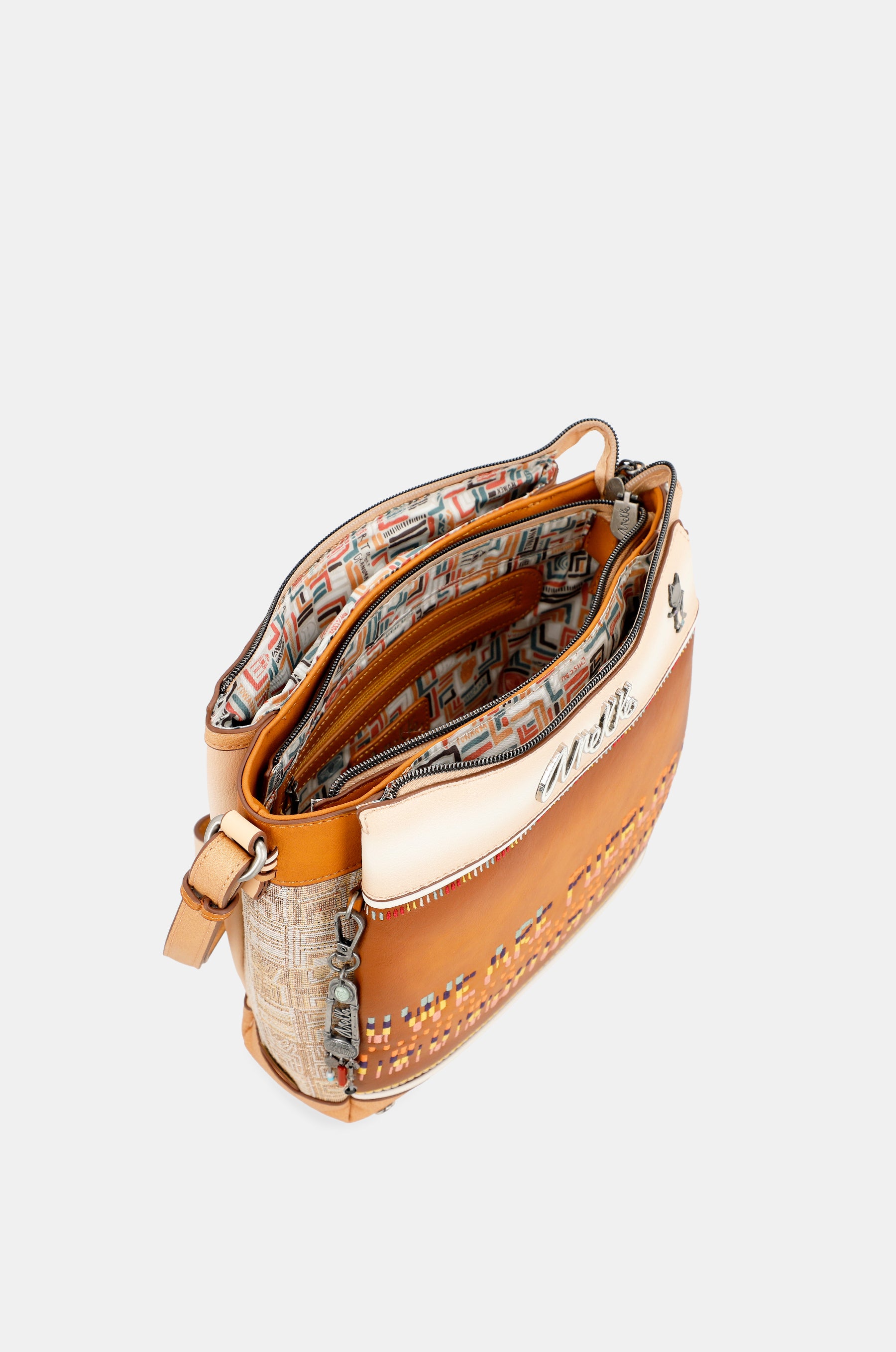 Magic Souls crossbody bag with 3 compartments