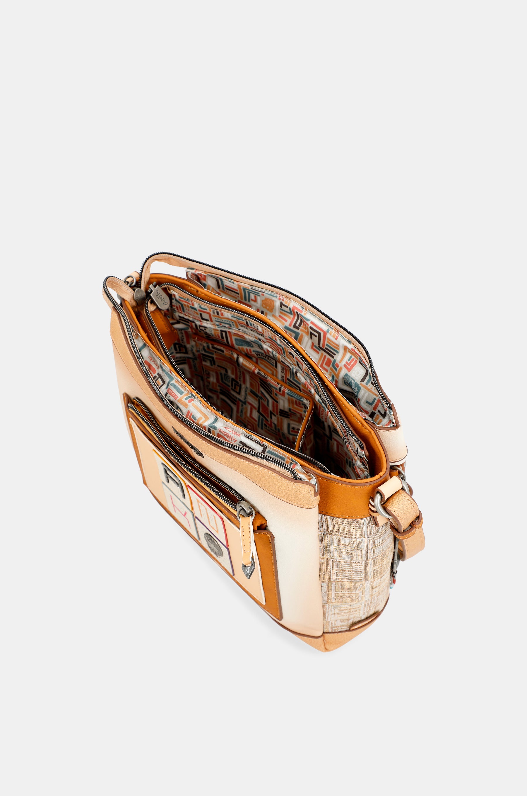 Magic Souls crossbody bag with 3 compartments