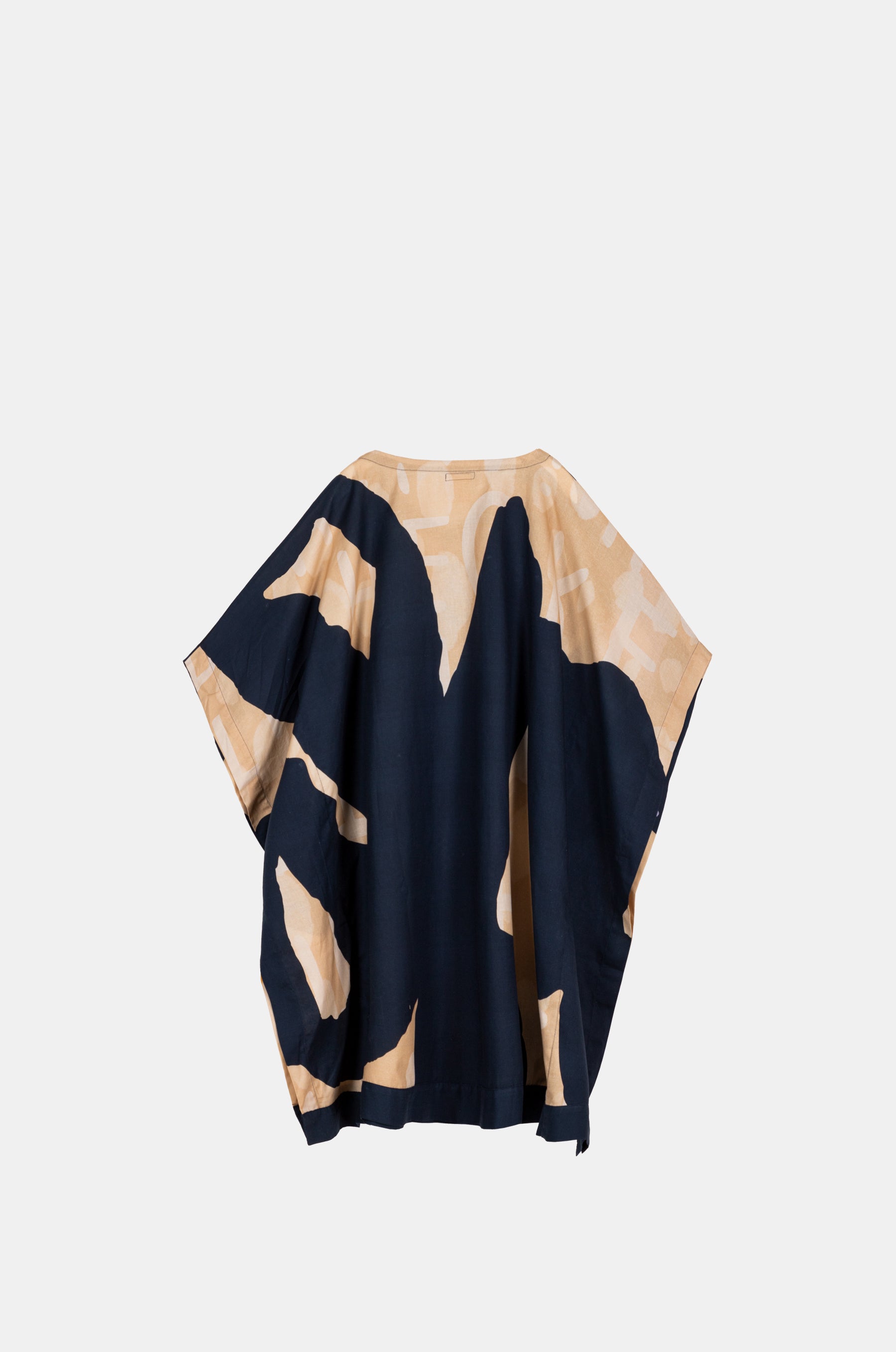 Navy blue print kaftan