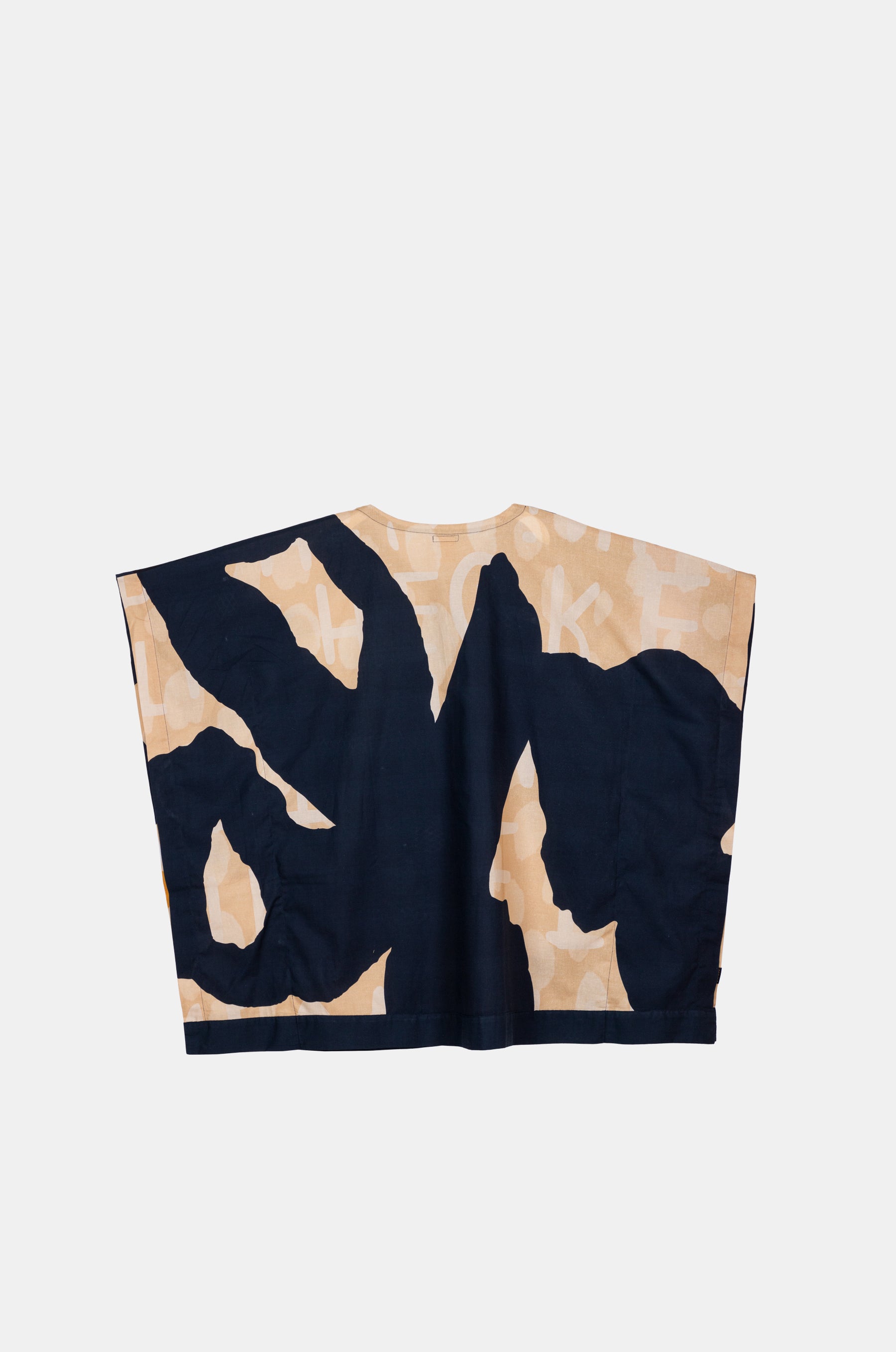 Navy blue print kaftan