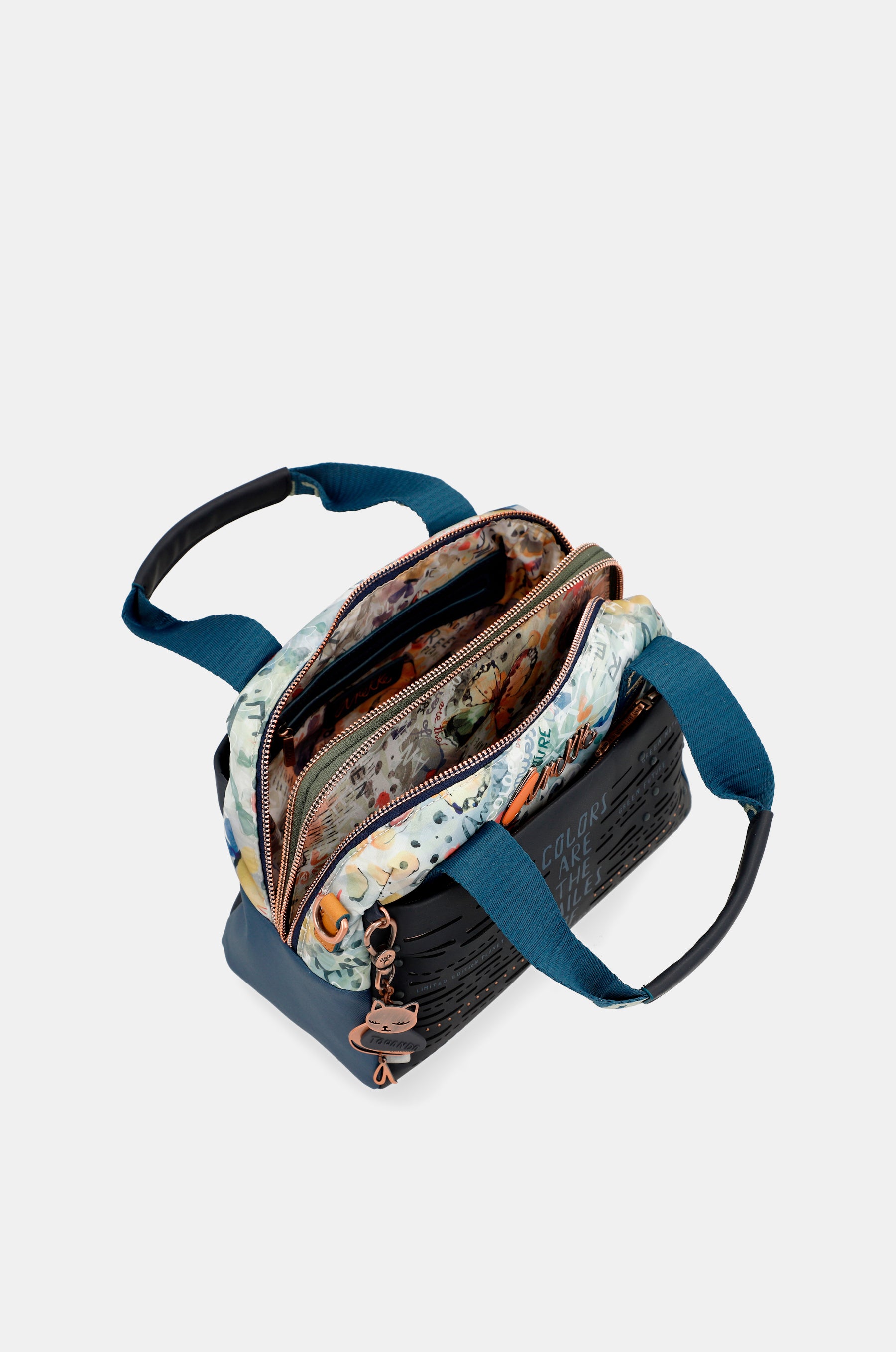 Nature Pachamama navy blue bowling bag