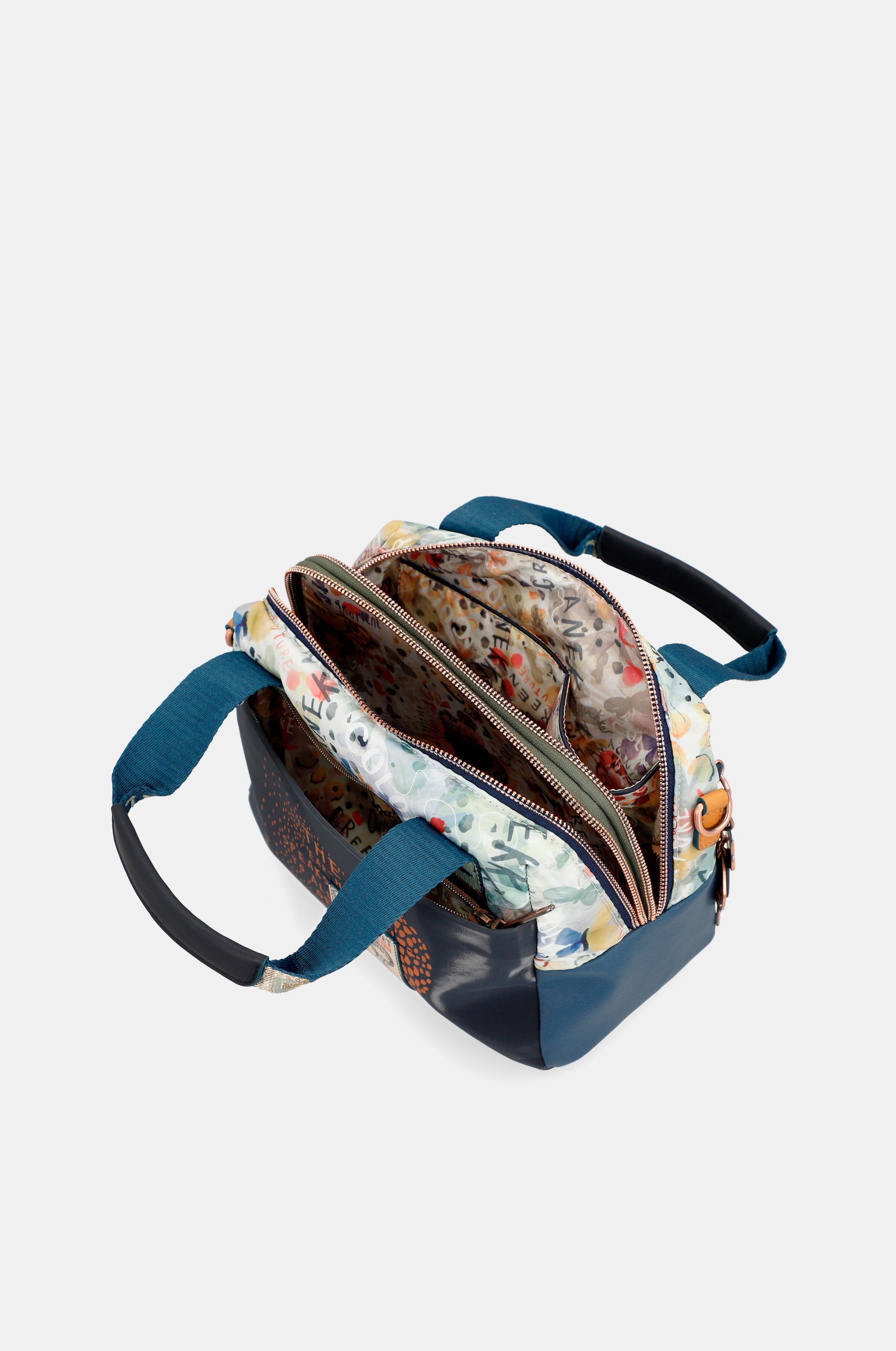 Nature Pachamama navy blue bowling bag
