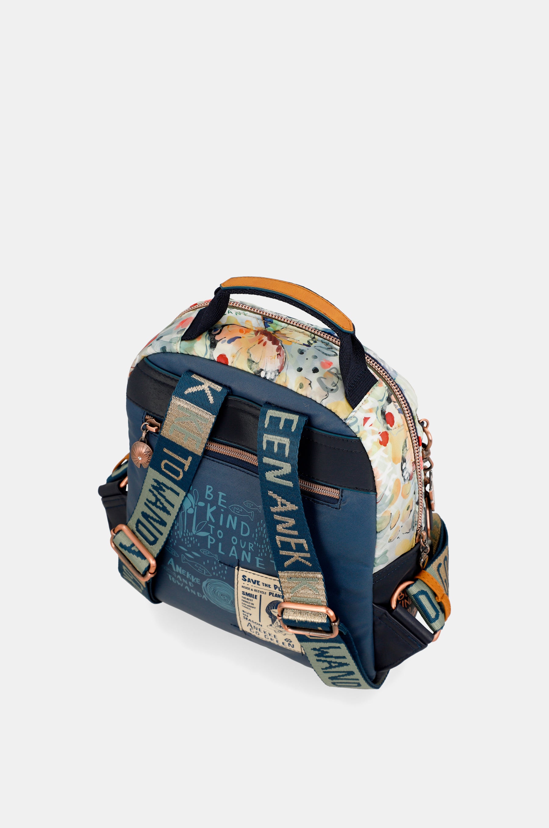 Nature Pachamama navy blue backpack for walking