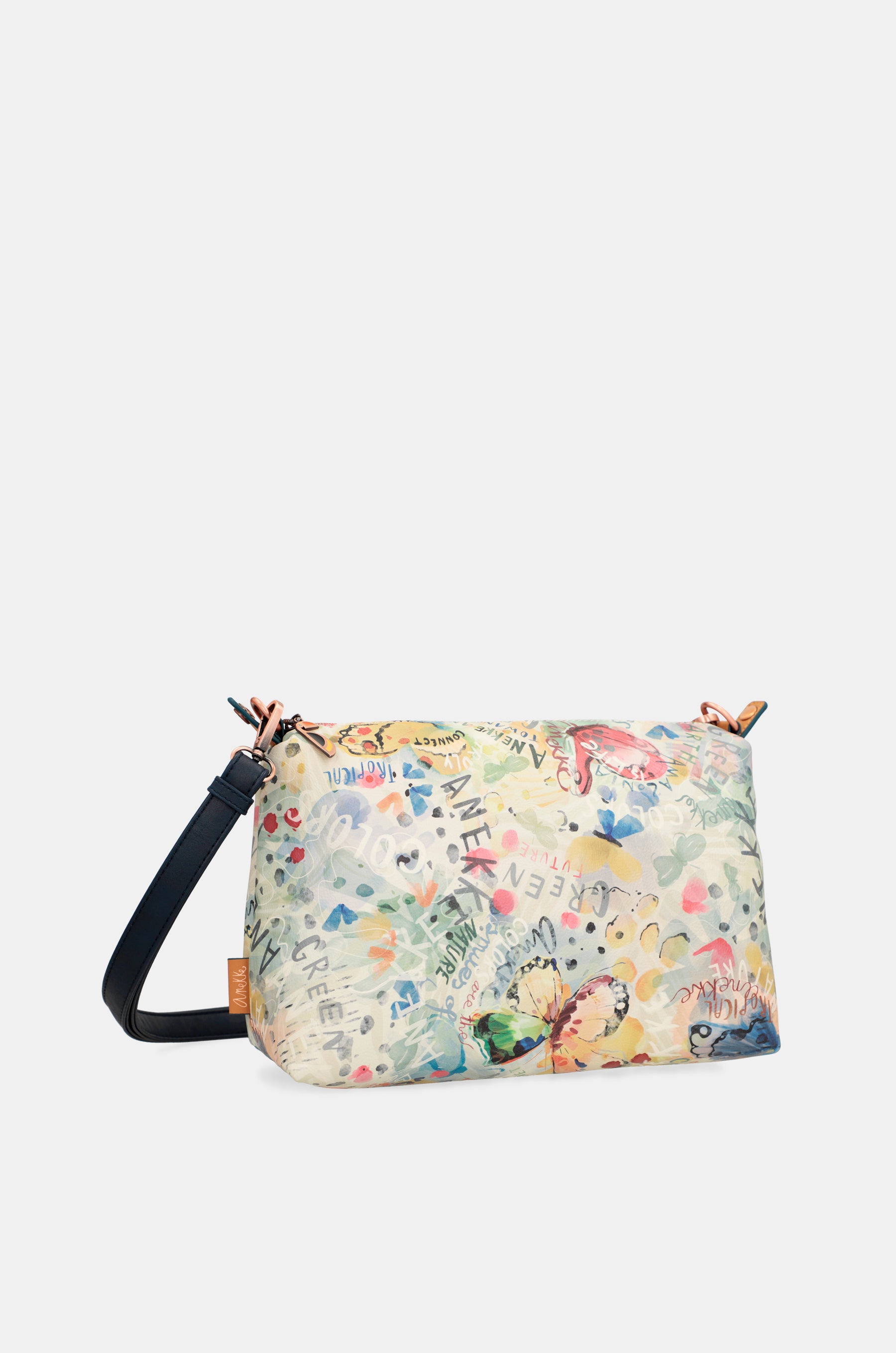 Nature Pachamama navy blue large tote bag