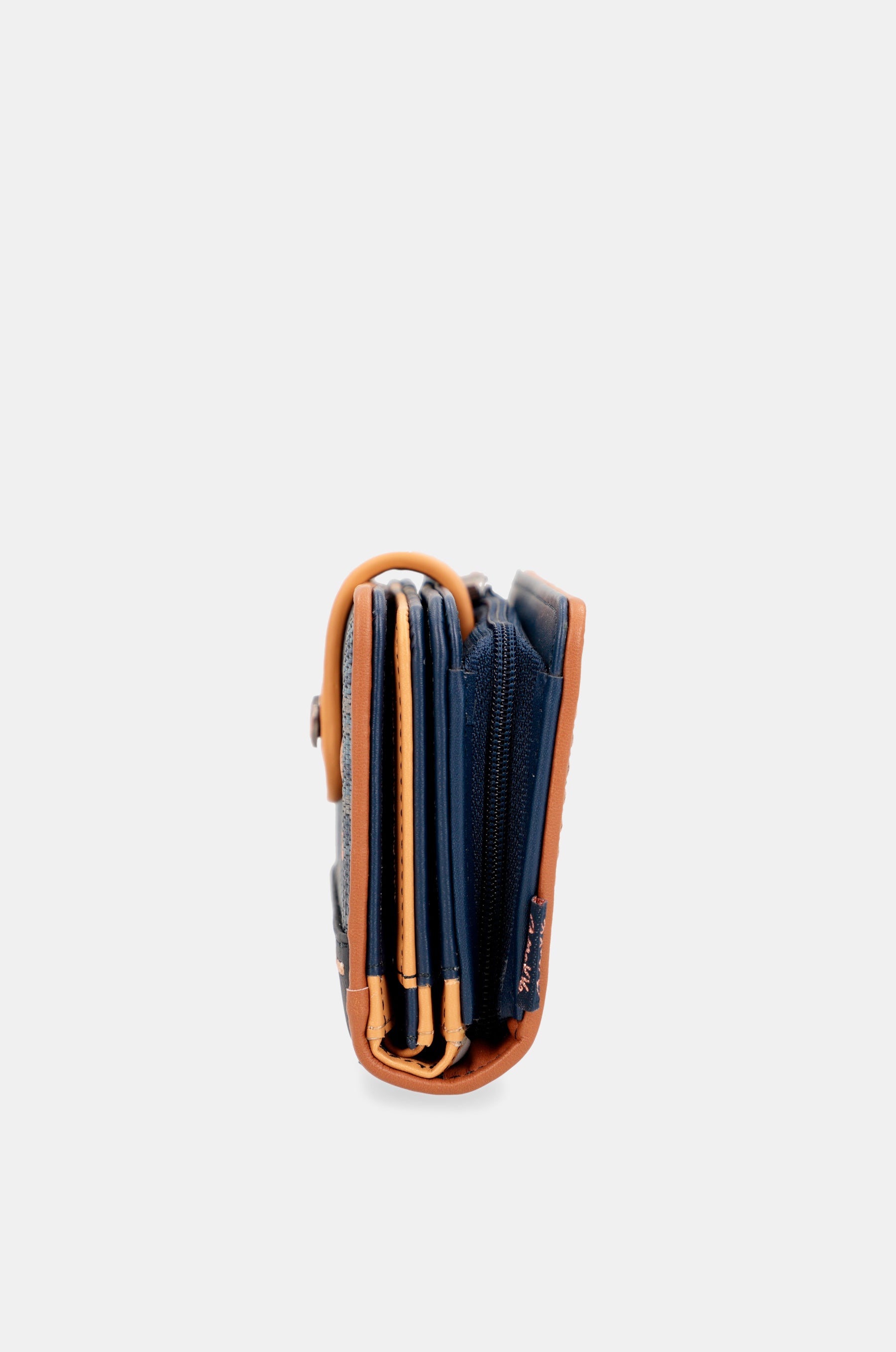 Nature Pachamama medium RFID wallet navy blue
