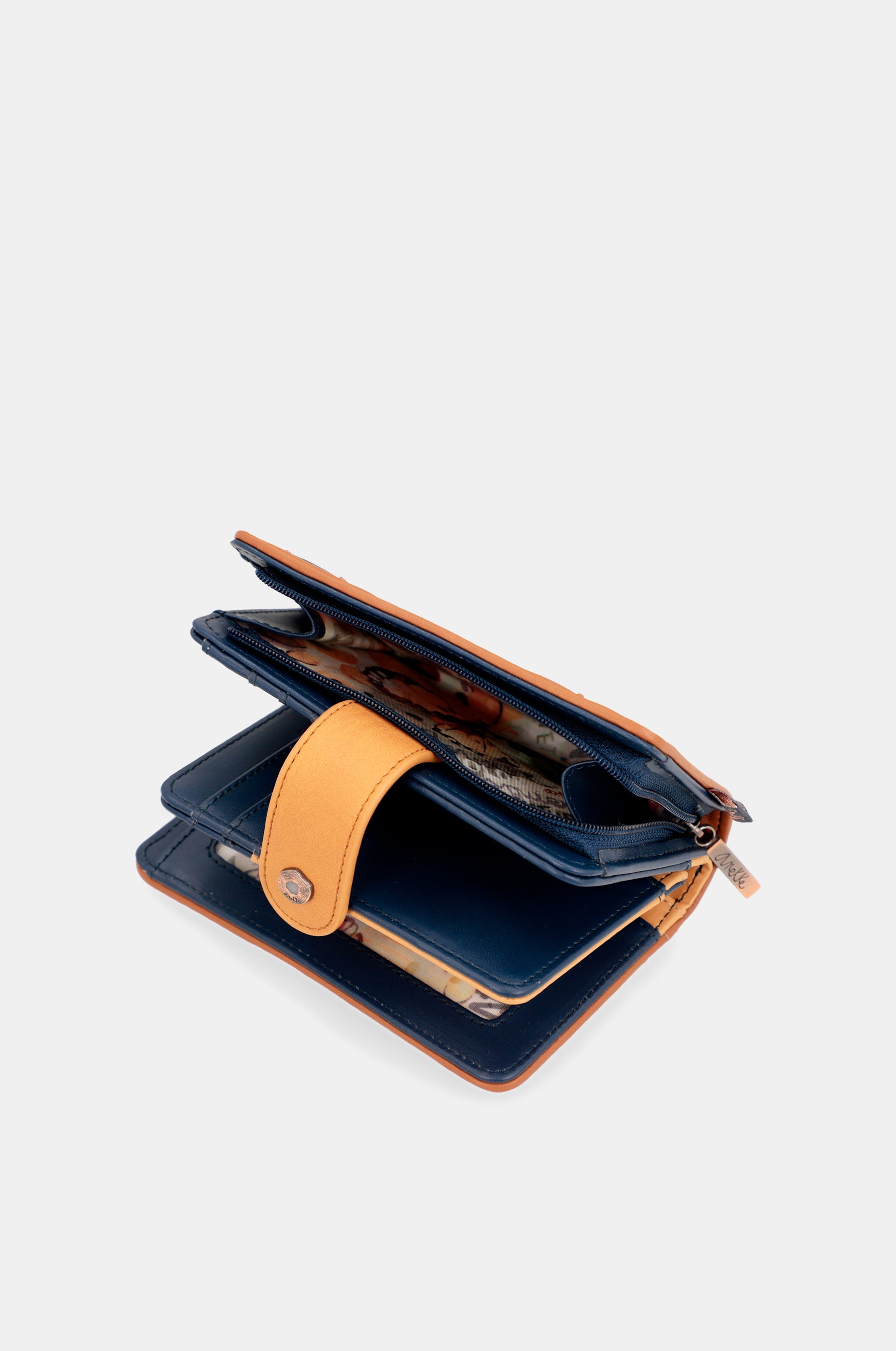 Nature Pachamama medium RFID wallet navy blue