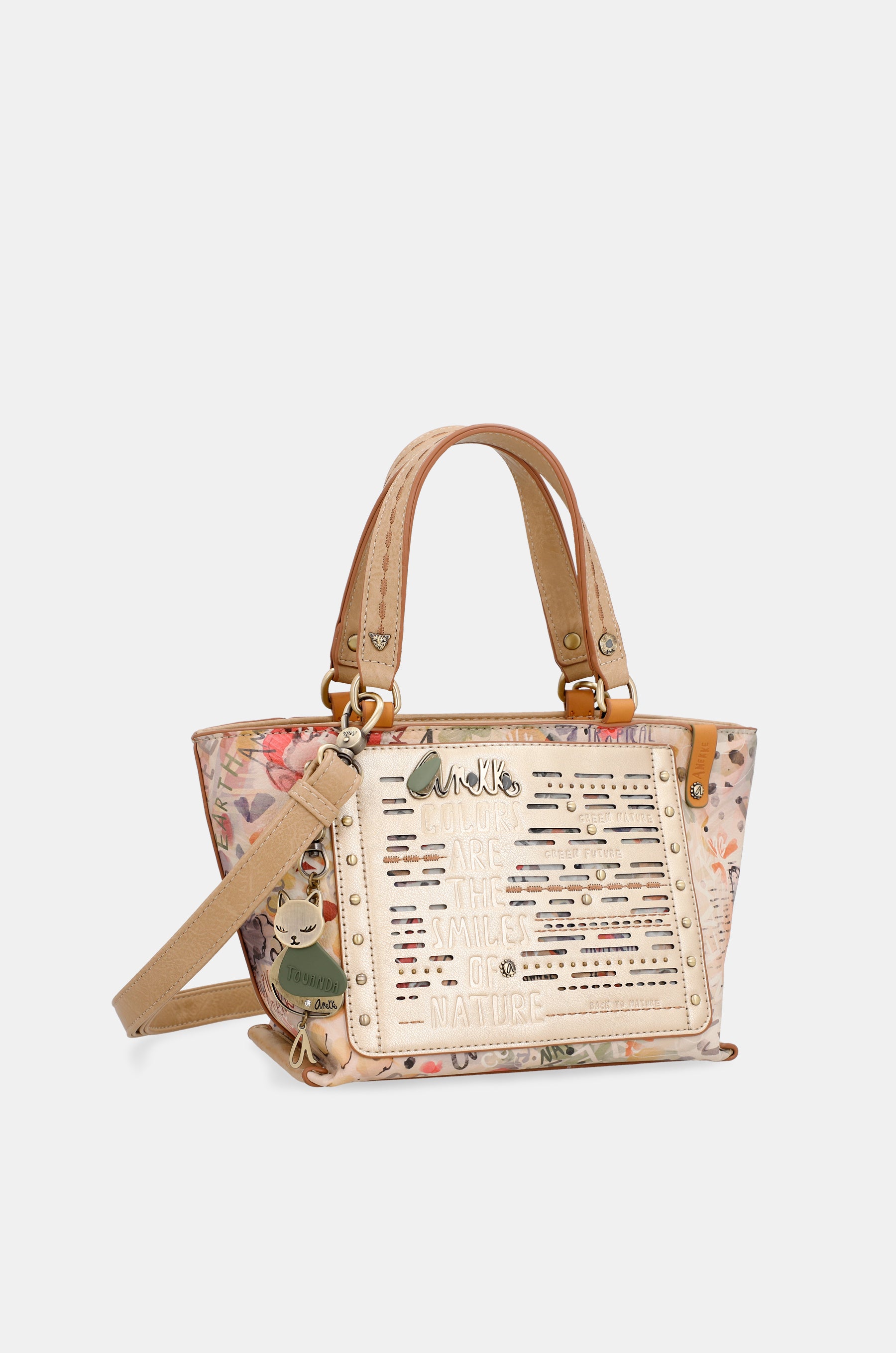 Nature Pachamama golden tote bag