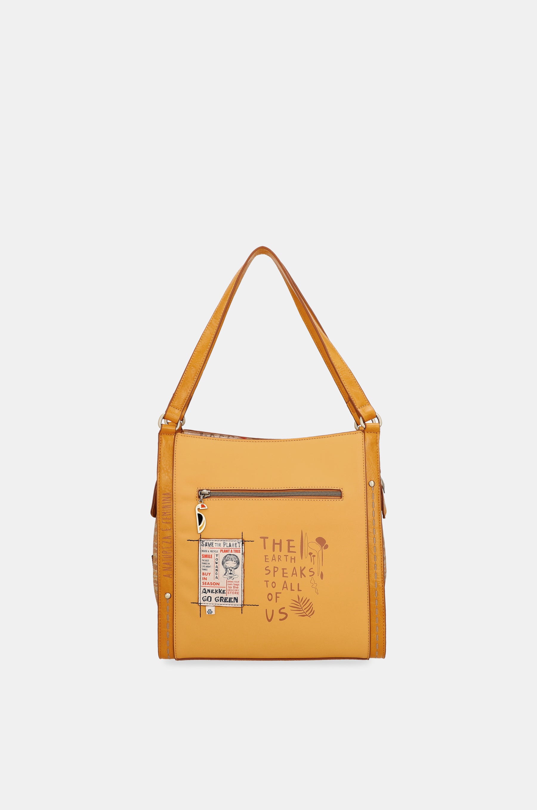 Nature Pachamama ochre crossbody bag