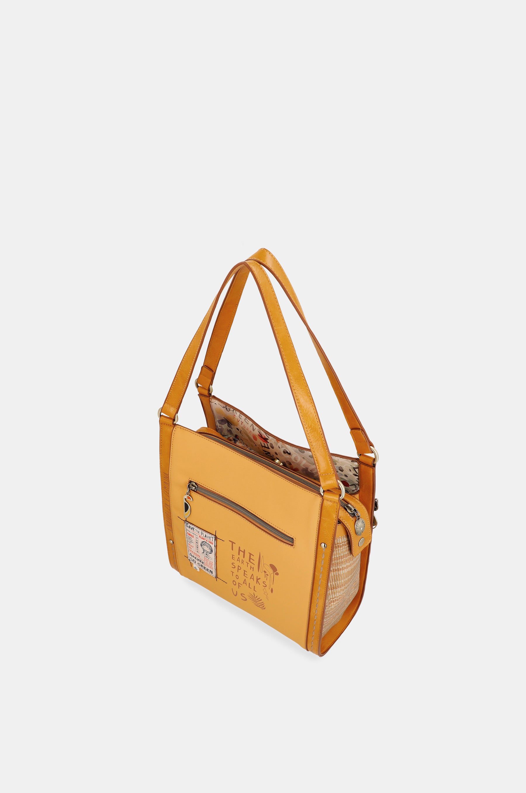 Nature Pachamama ochre crossbody bag