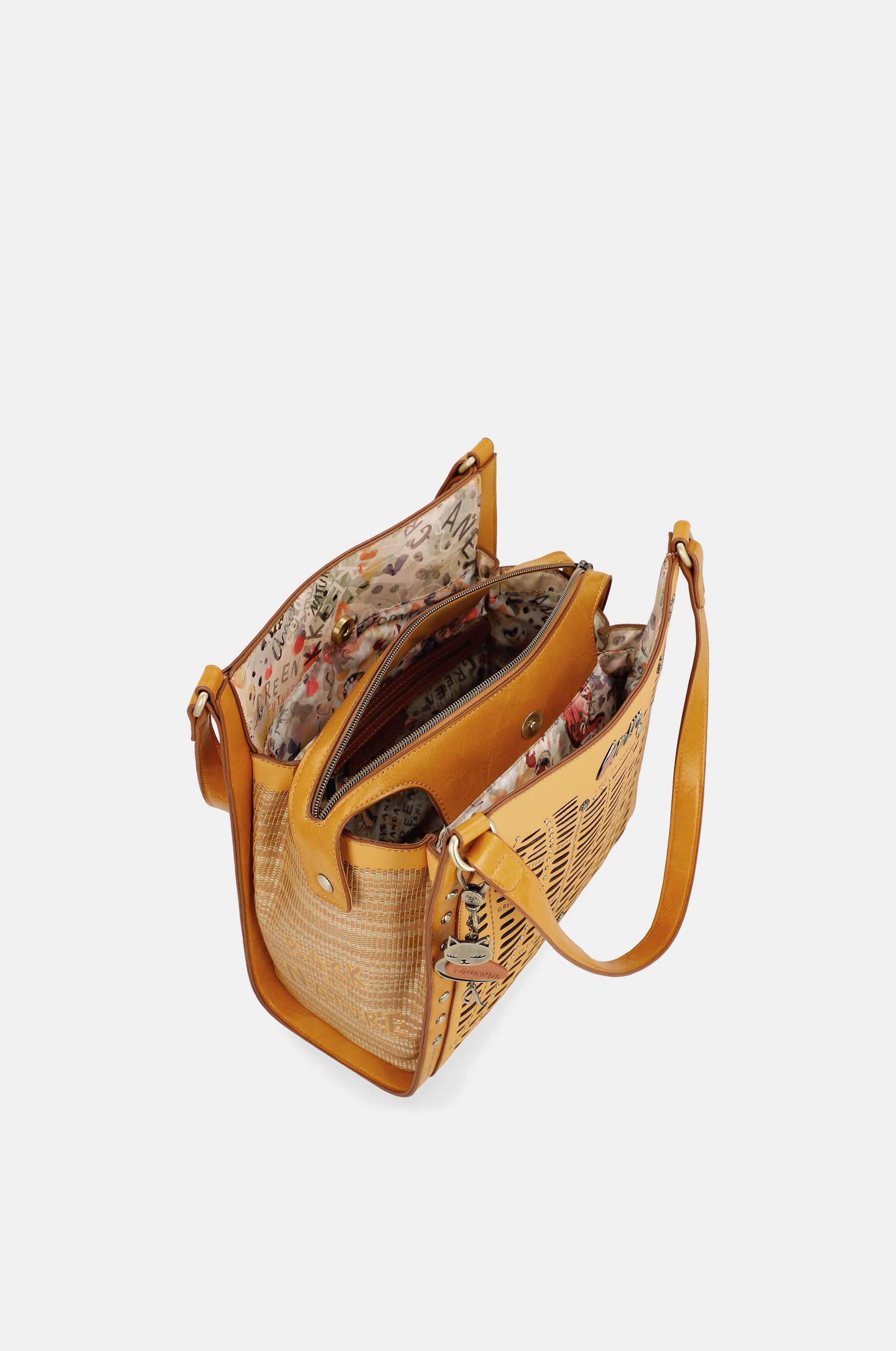Nature Pachamama ochre crossbody bag