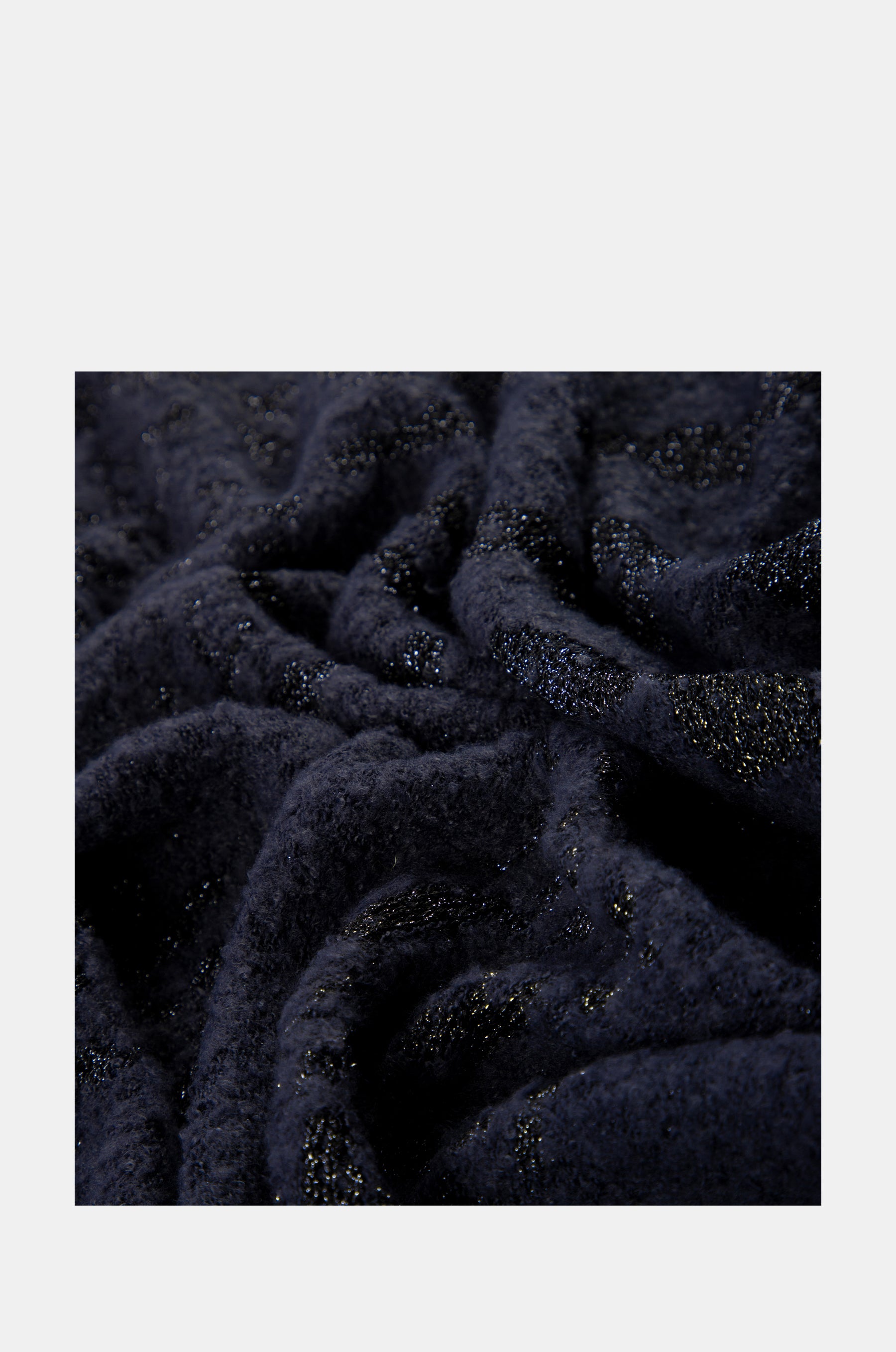 Navy blue logomania scarf.