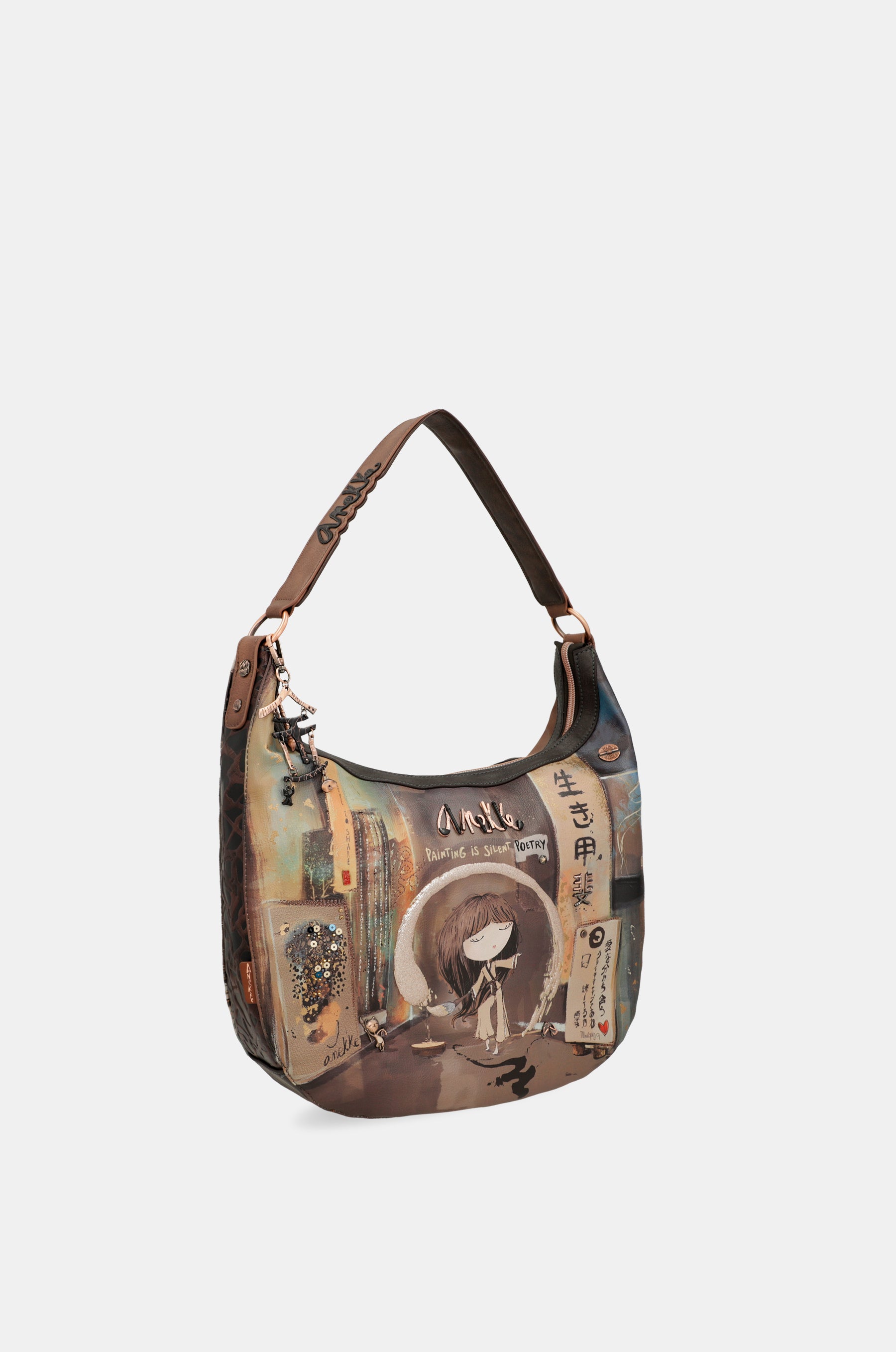 Shōen oval shoulder bag