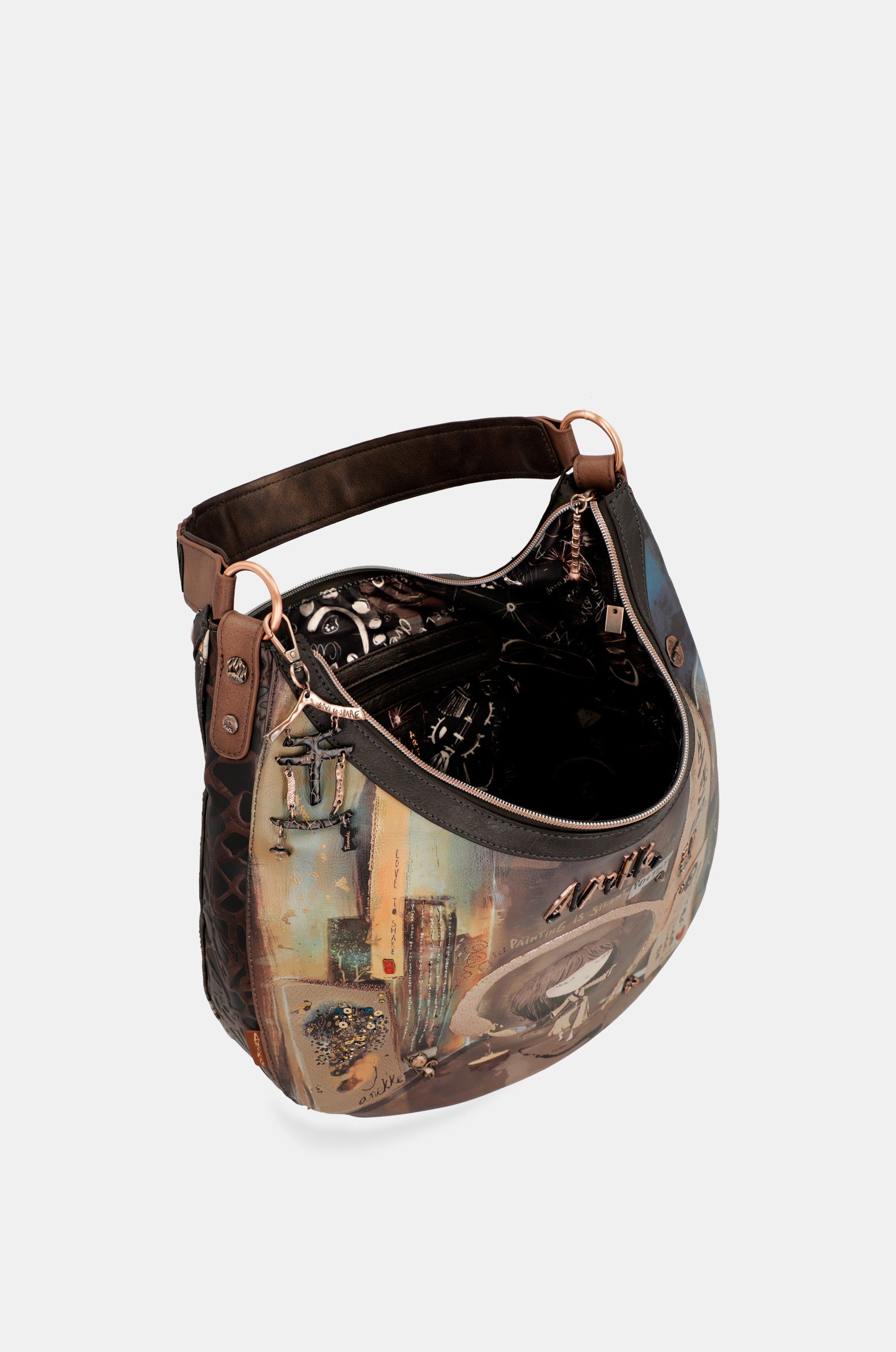 Shōen oval shoulder bag