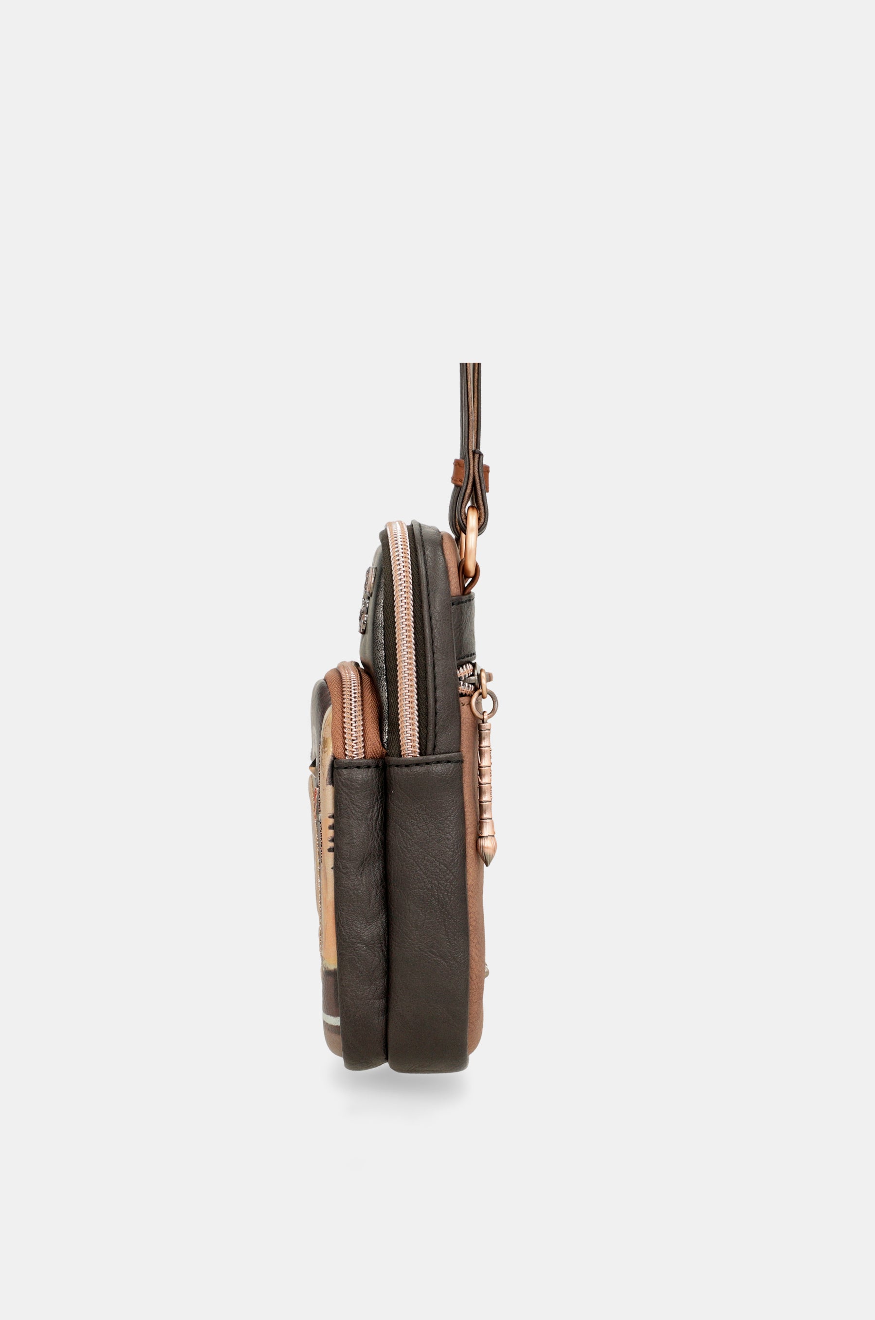 Shōen triple compartment mini shoulder bag