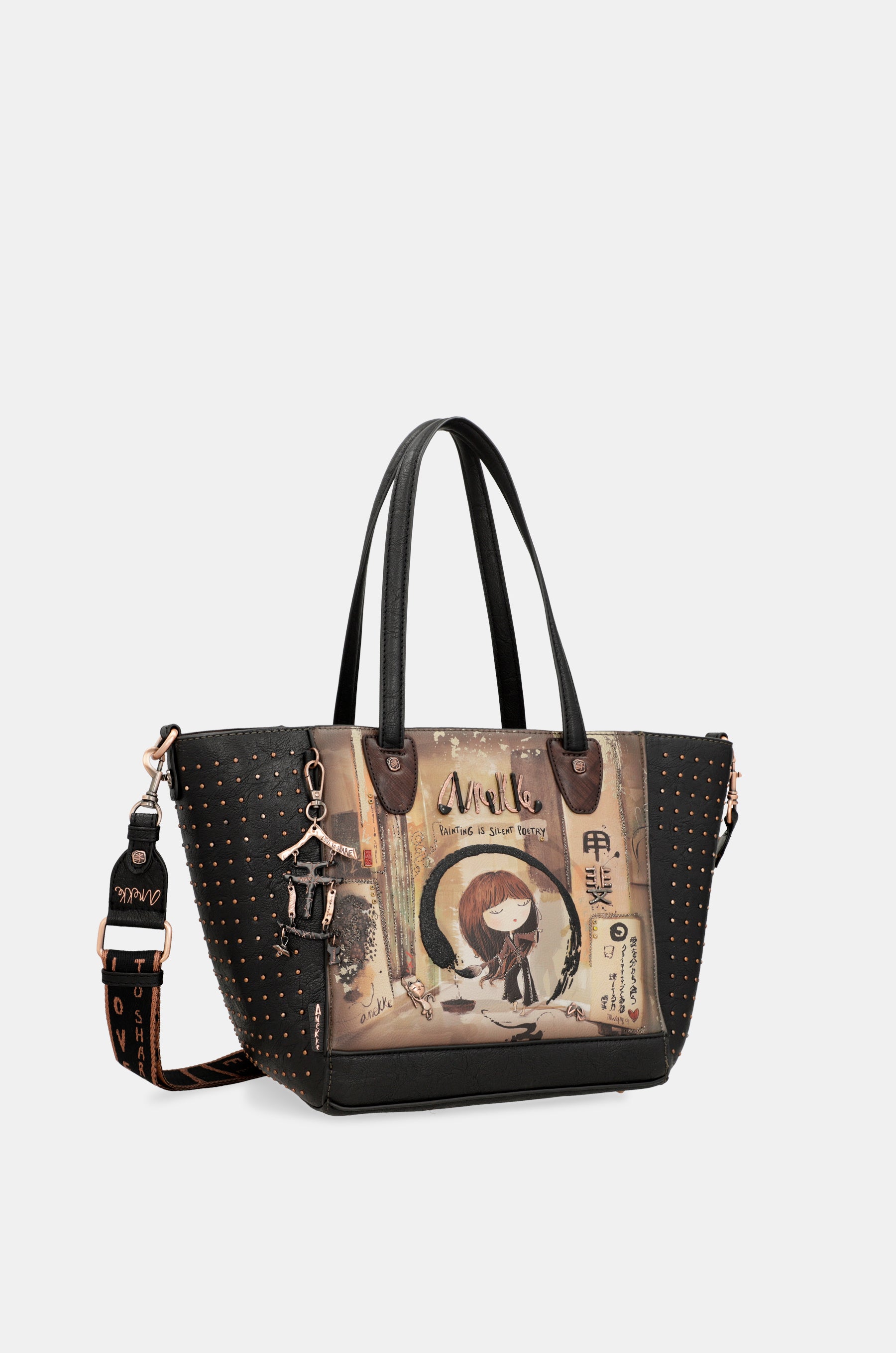 Large shopper with removable interior Shōen