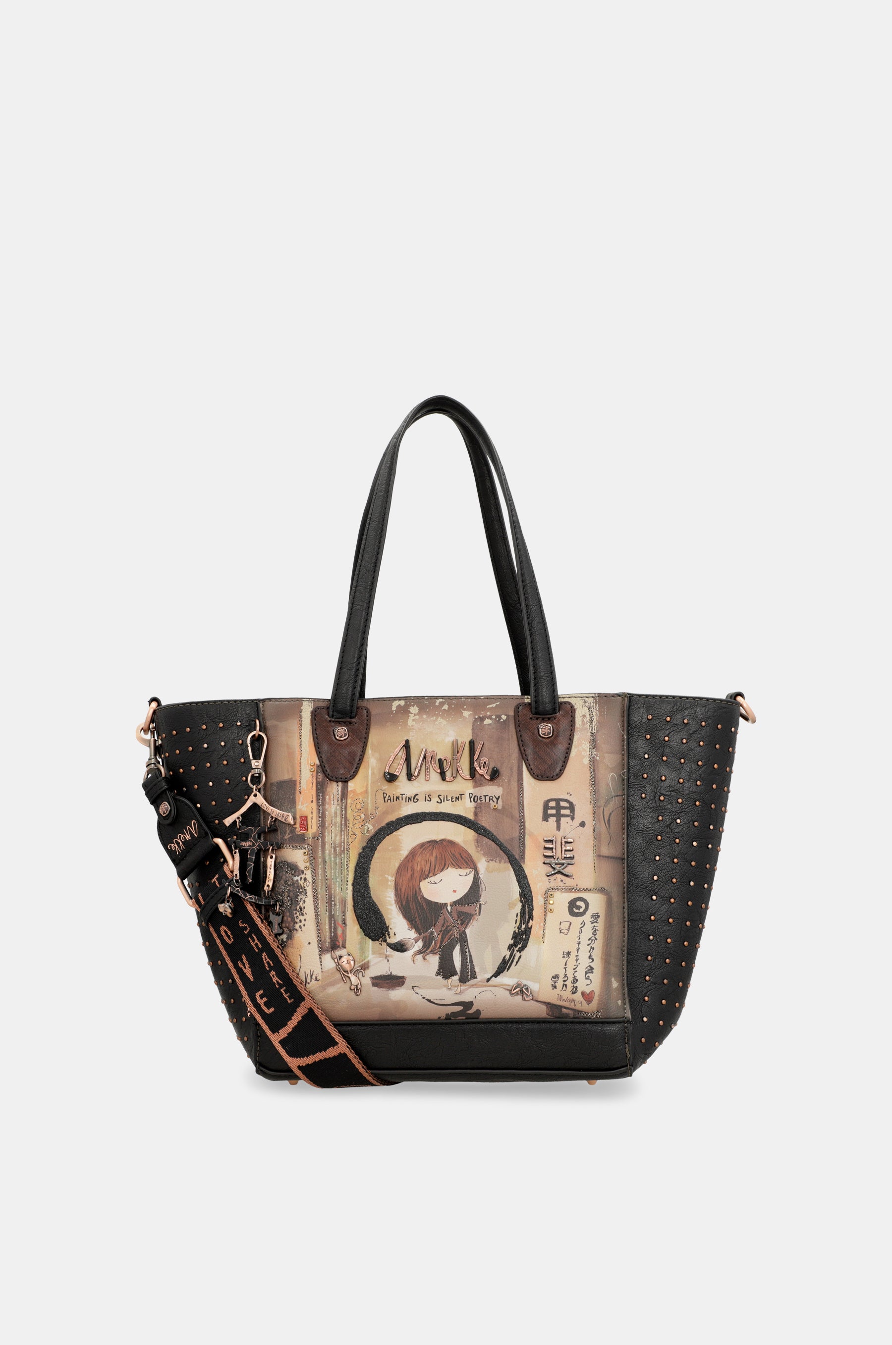 Large shopper with removable interior Shōen