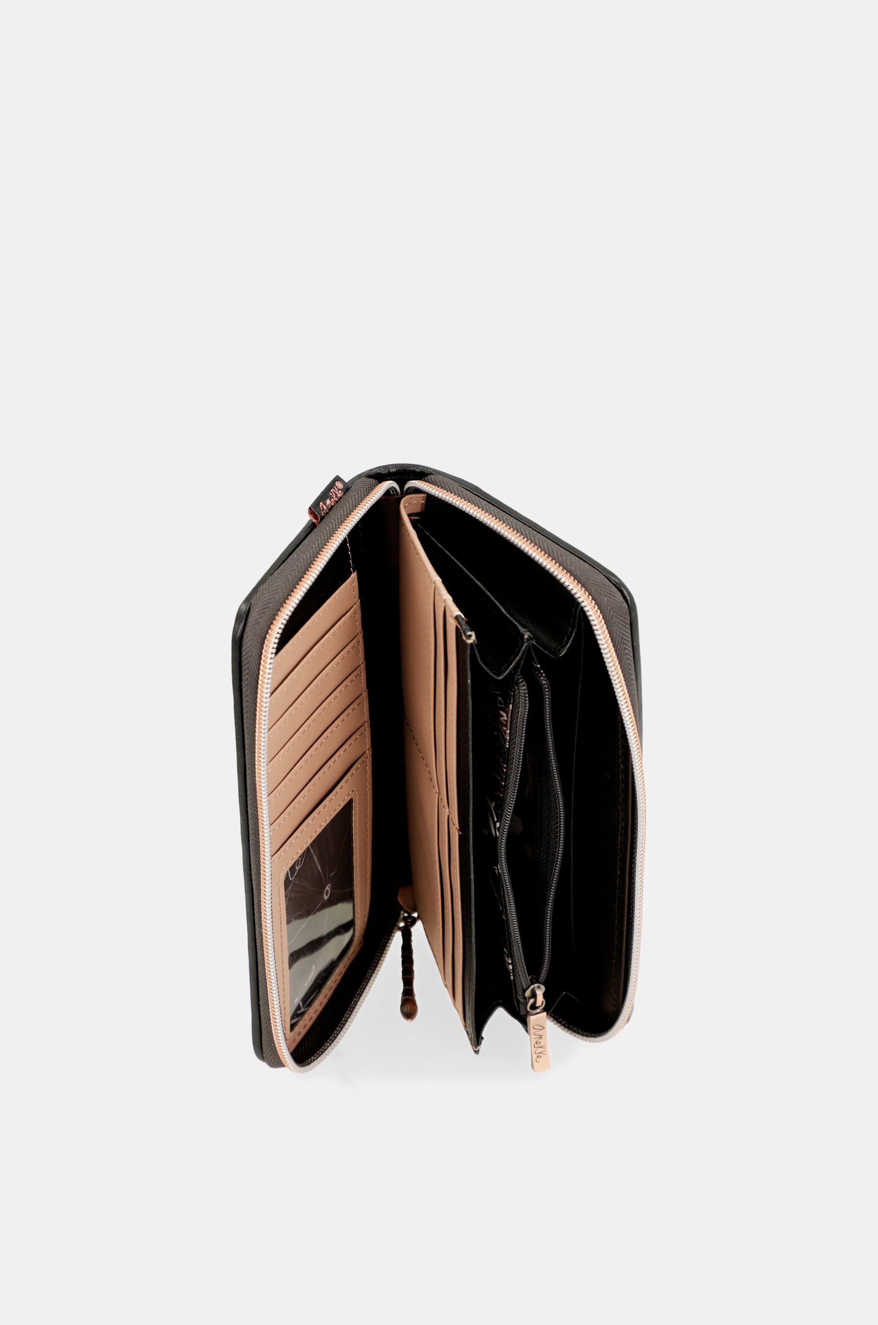 Shōen large black RFID wallet