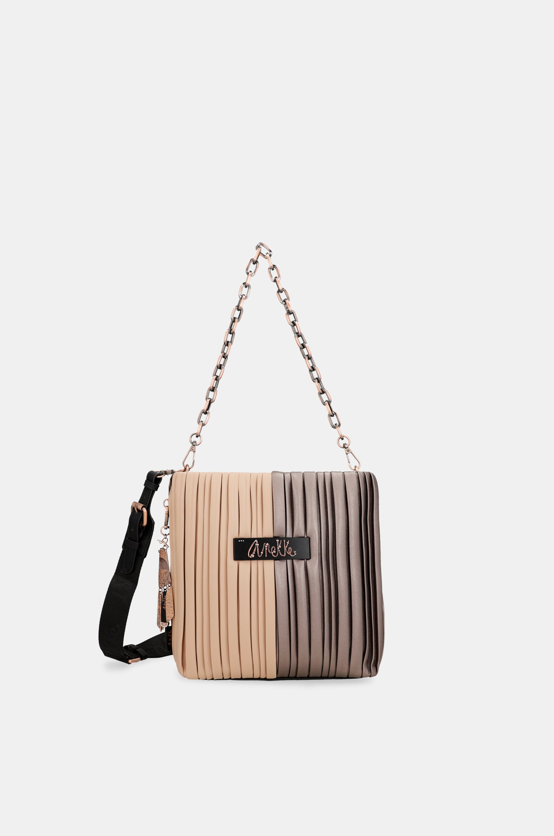 Shōen Palette double-sided pleated shoulder bag