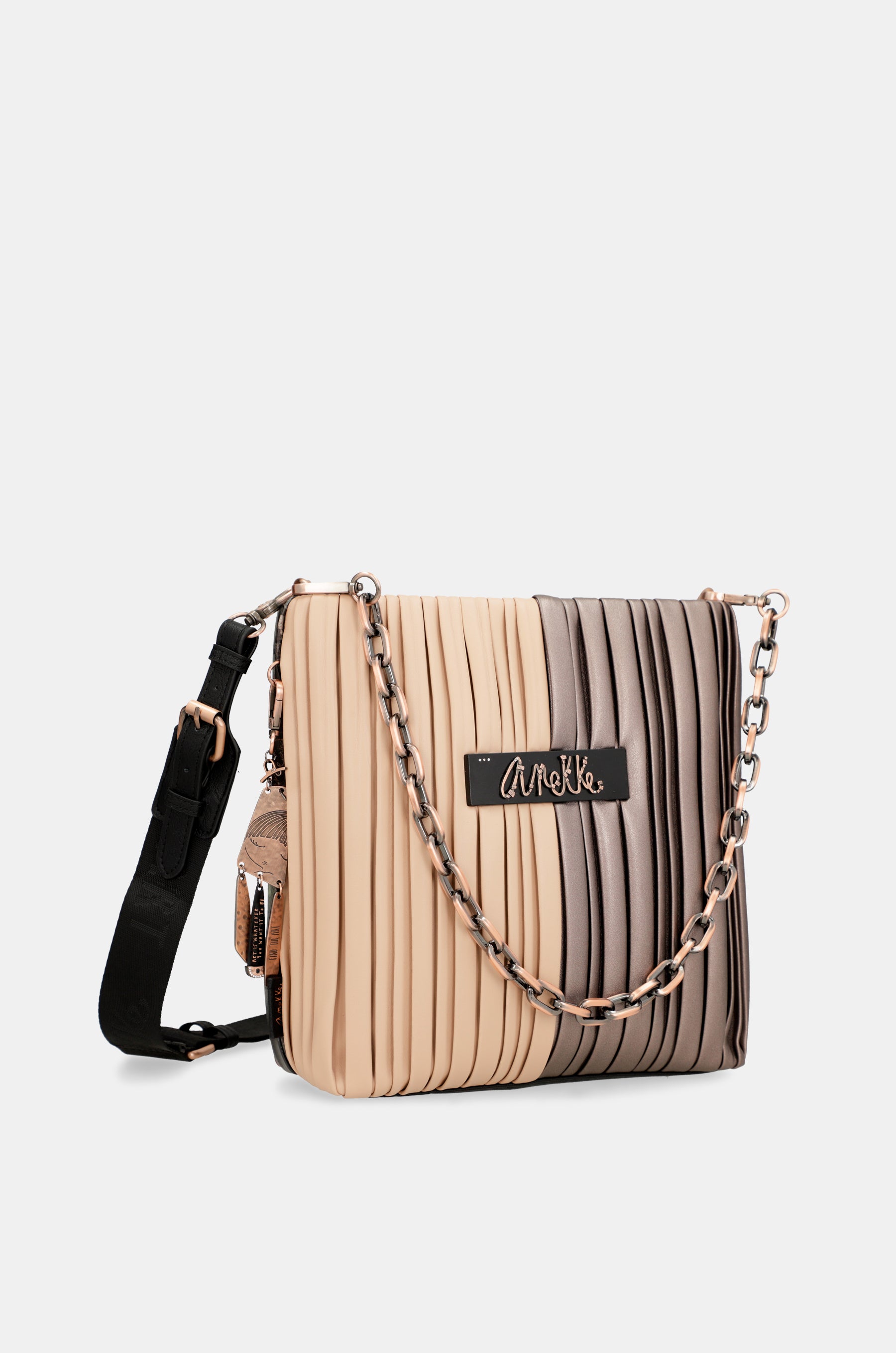 Shōen Palette double-sided pleated shoulder bag