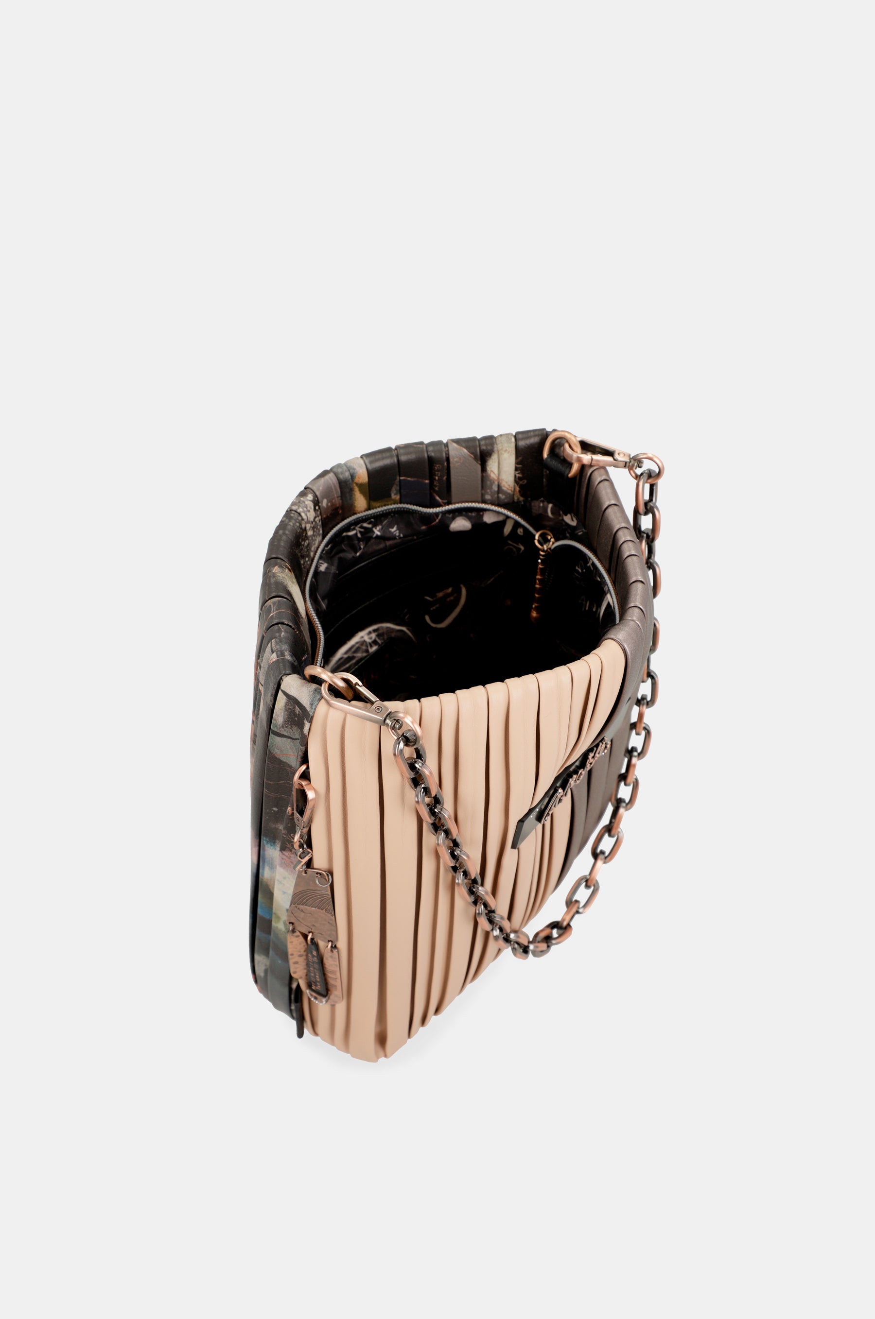 Shōen Palette double-sided pleated shoulder bag