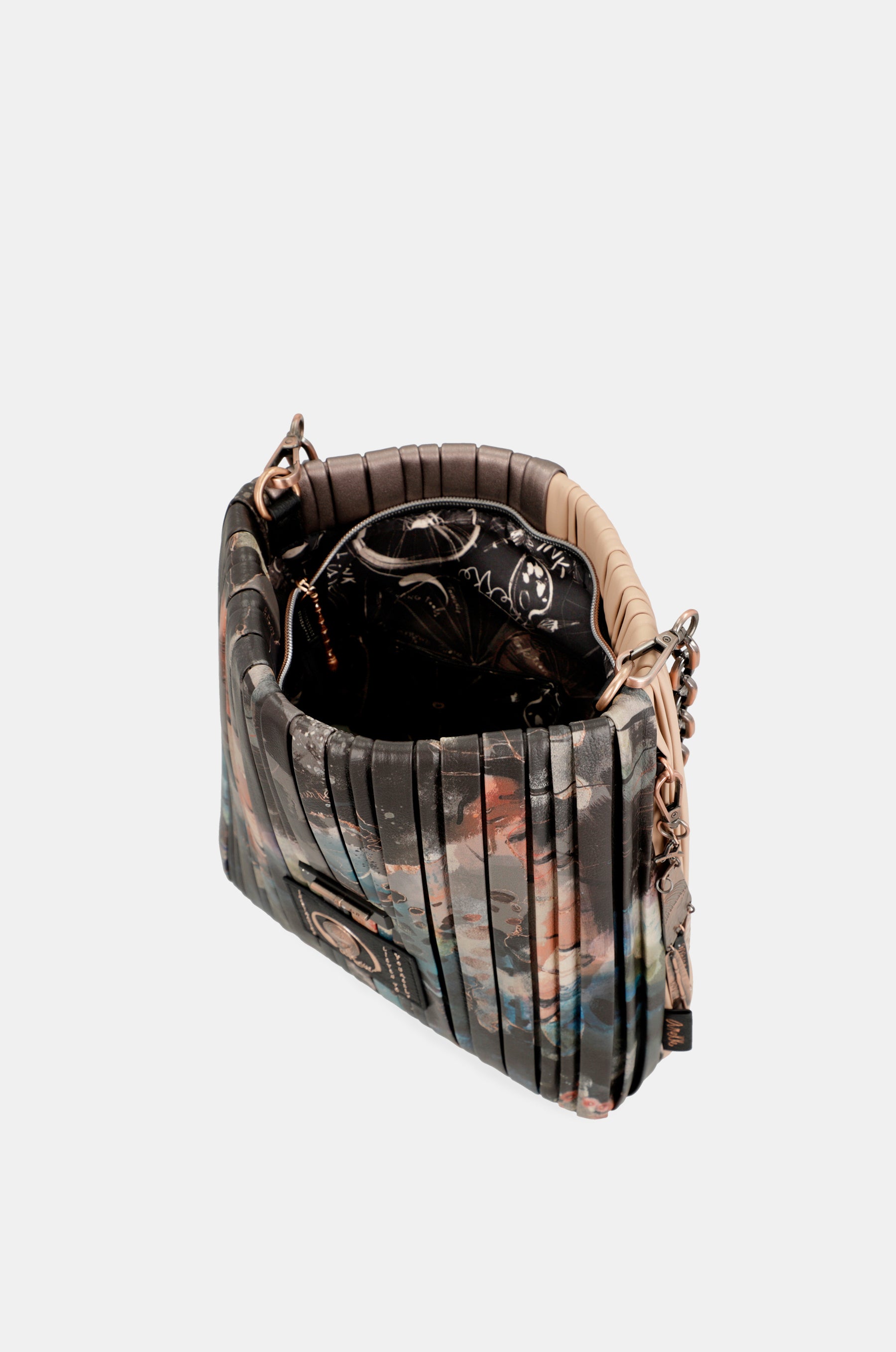 Shōen Palette double-sided pleated shoulder bag