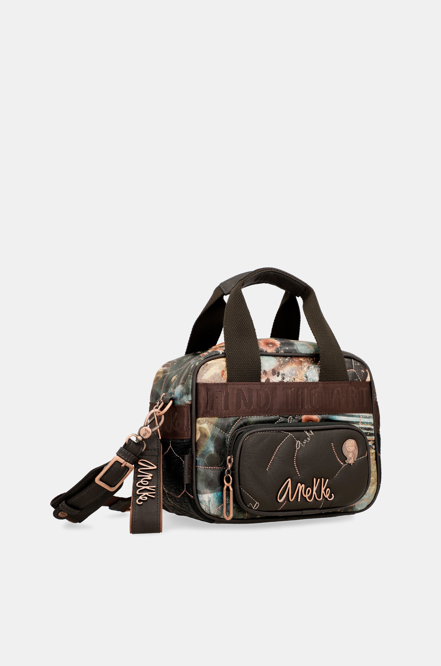 Shōen Padded 2-handle shoulder bag with shoulder strap