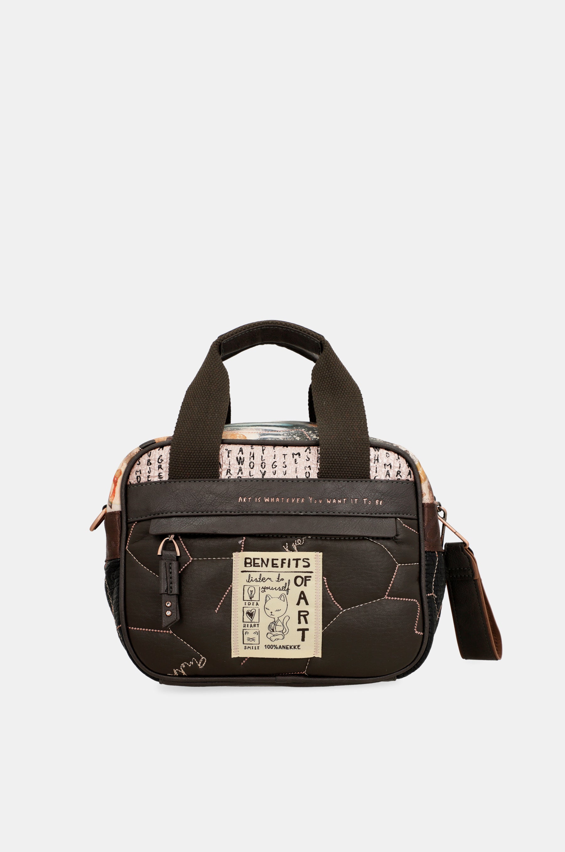 Shōen Padded 2-handle shoulder bag with shoulder strap