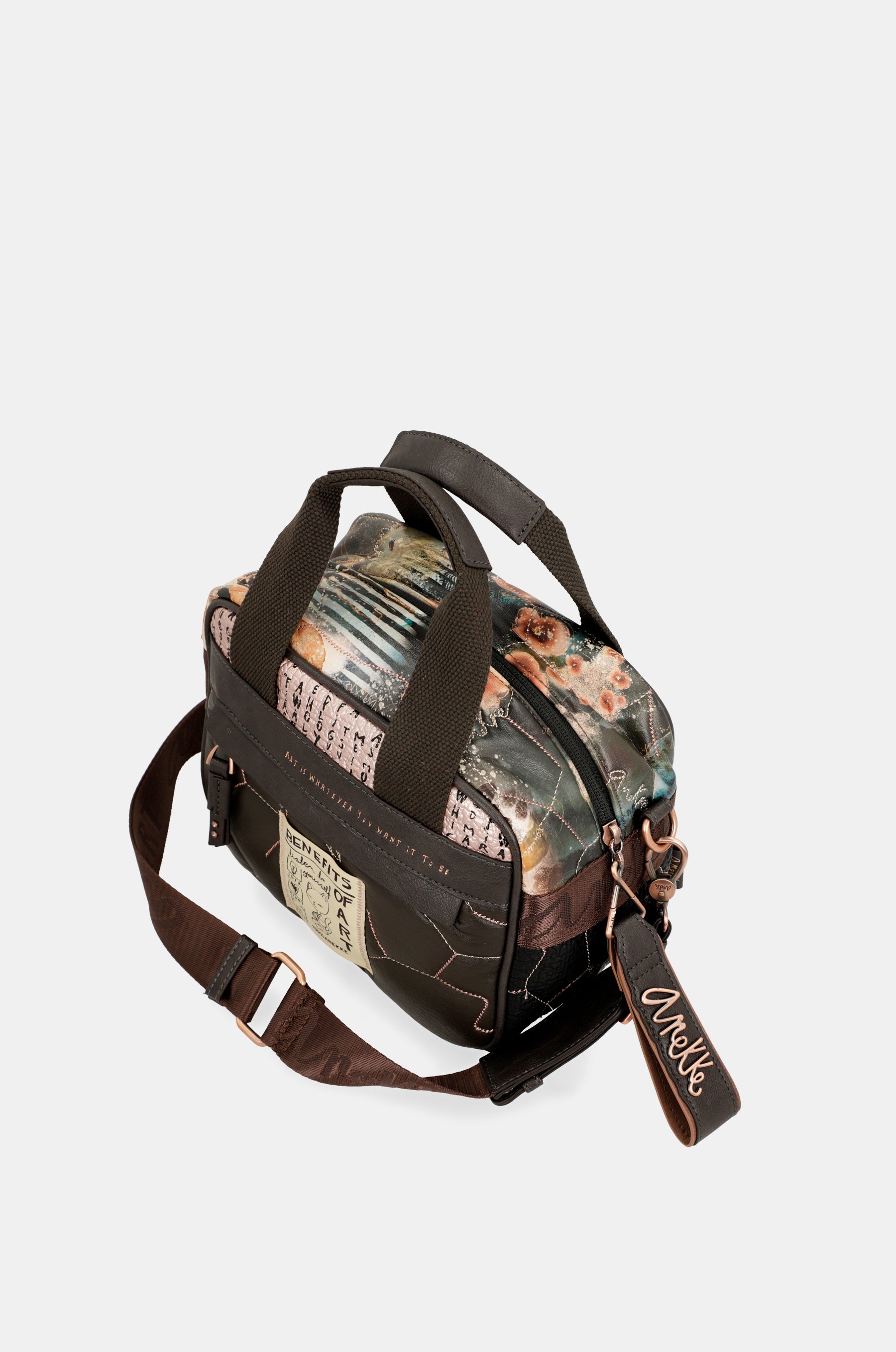Shōen Padded 2-handle shoulder bag with shoulder strap