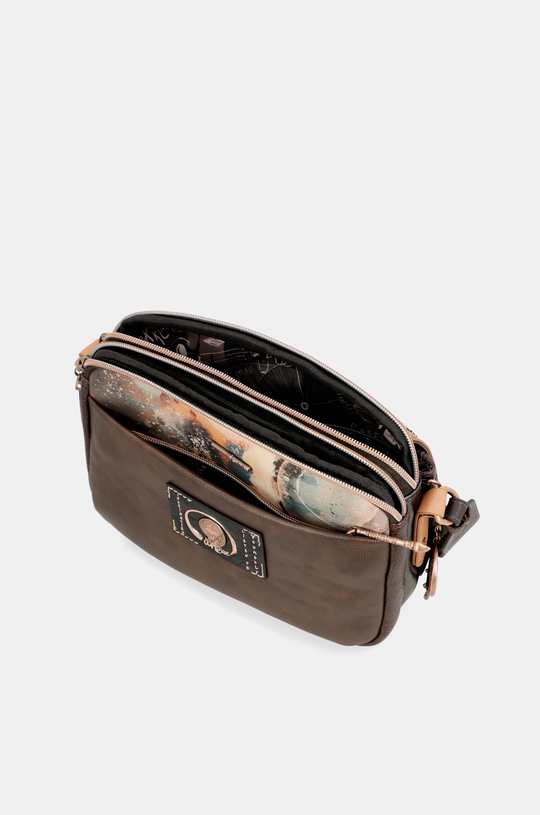 Shōen Brush 3 compartment shoulder bag