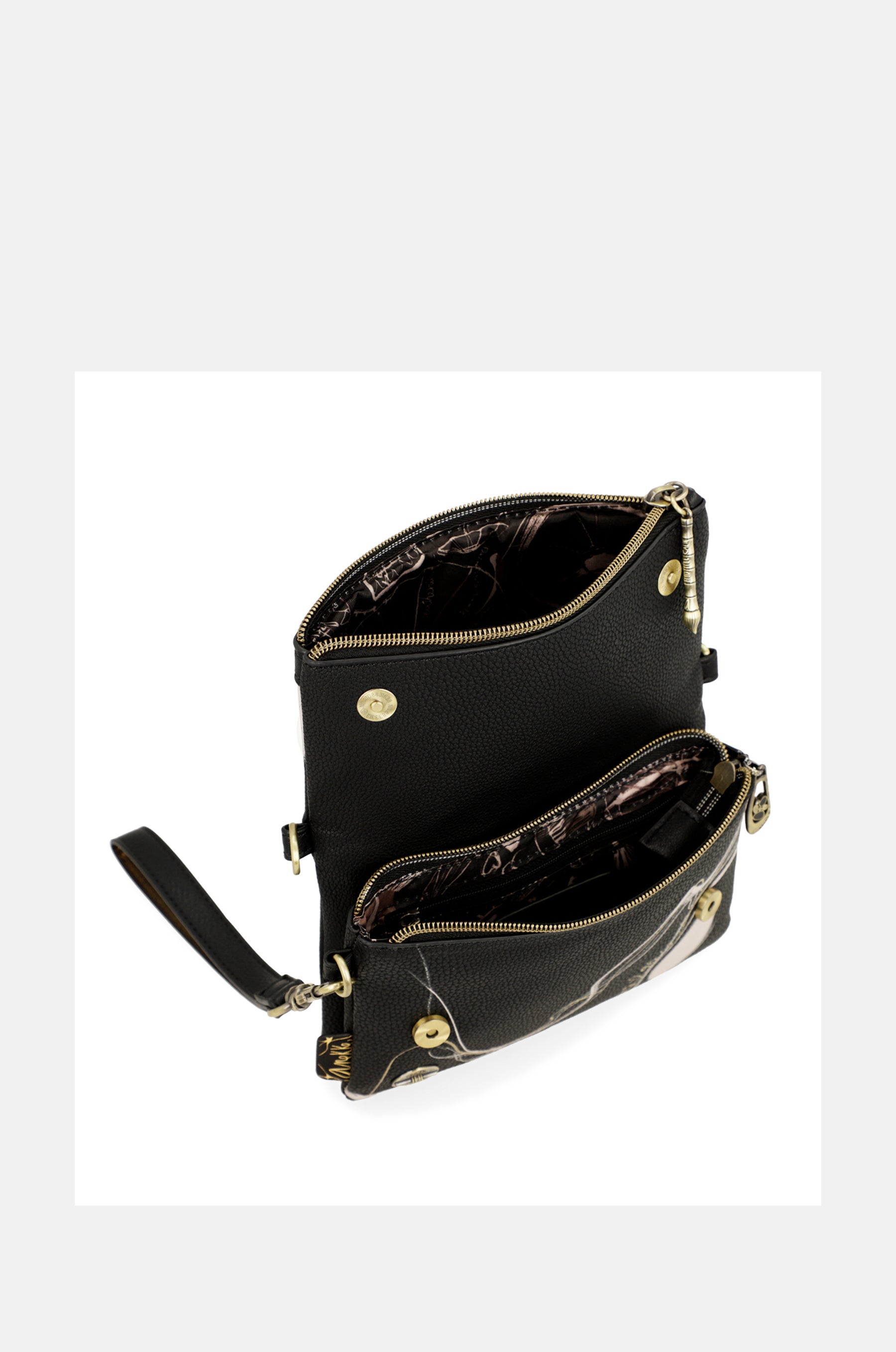 Nature Shodō small black messenger bag